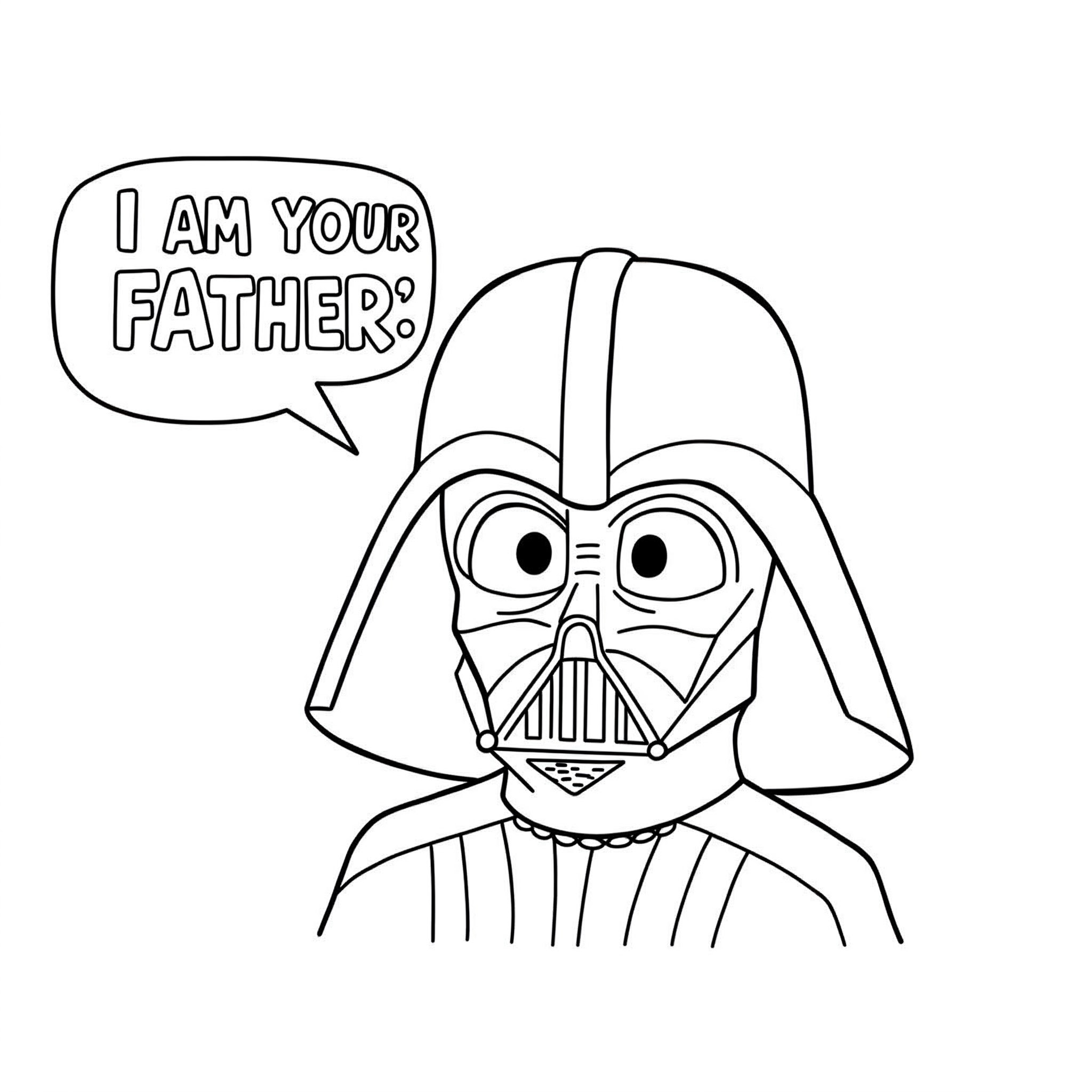 télécharger coloriage Dark Vador gratuit