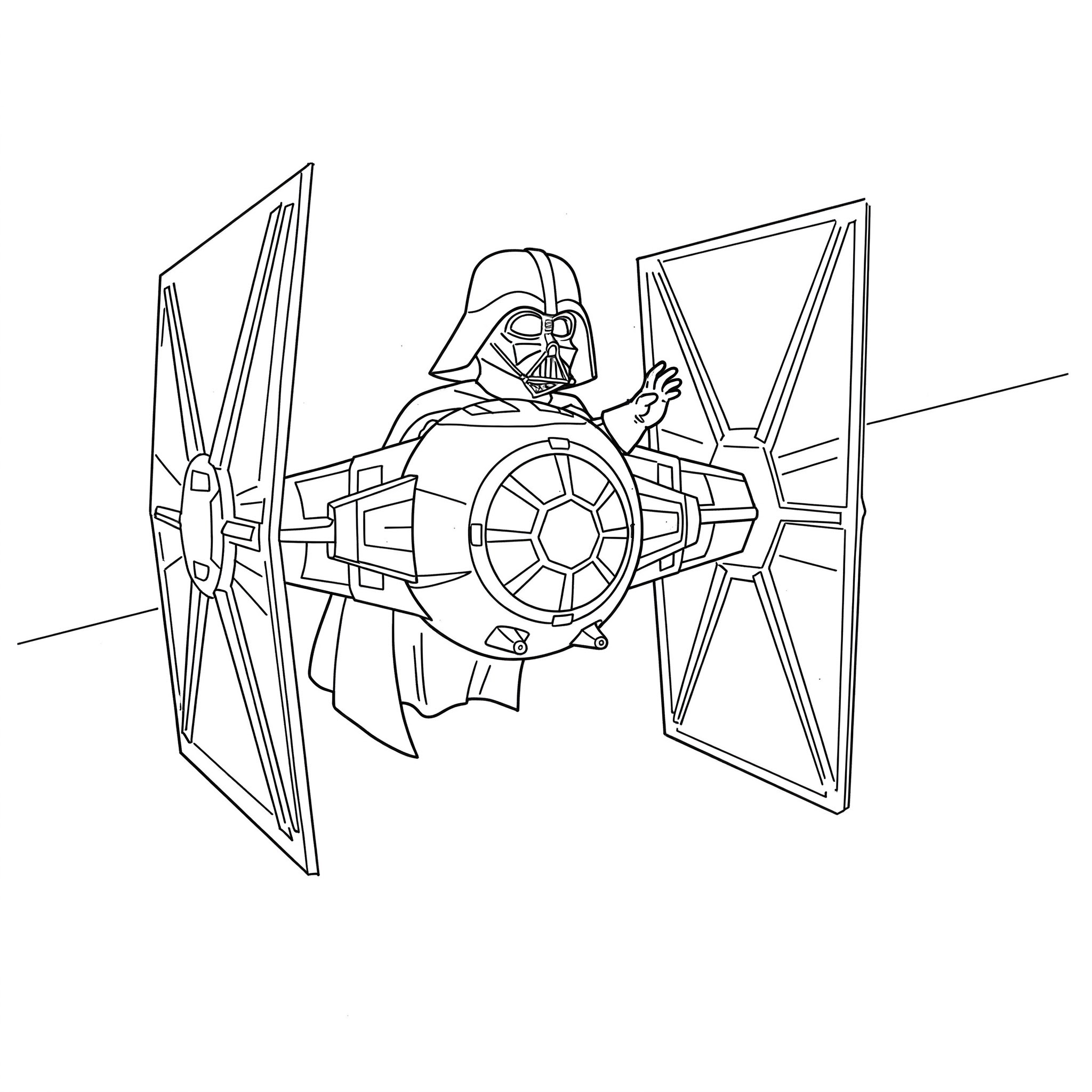 coloriage Dark Vador à imprimer pour enfants