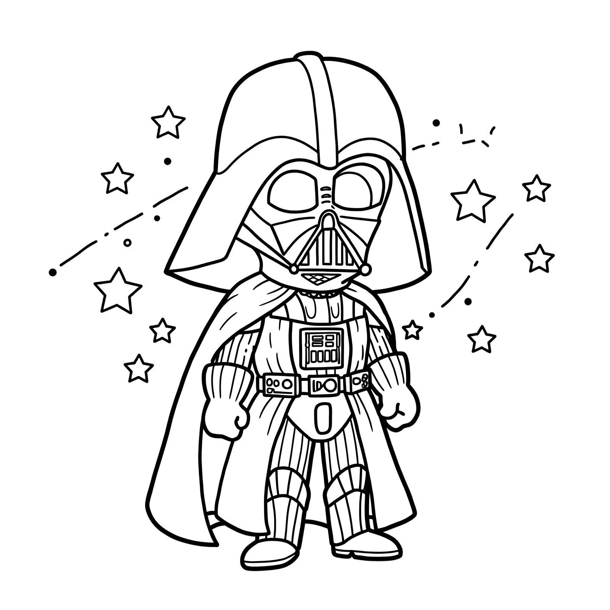coloriage Dark Vador à imprimer gratuit