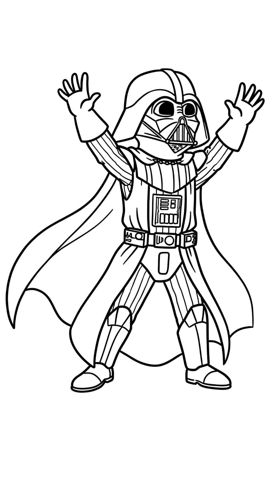 coloriage Dark Vador a dessiner et imprimer