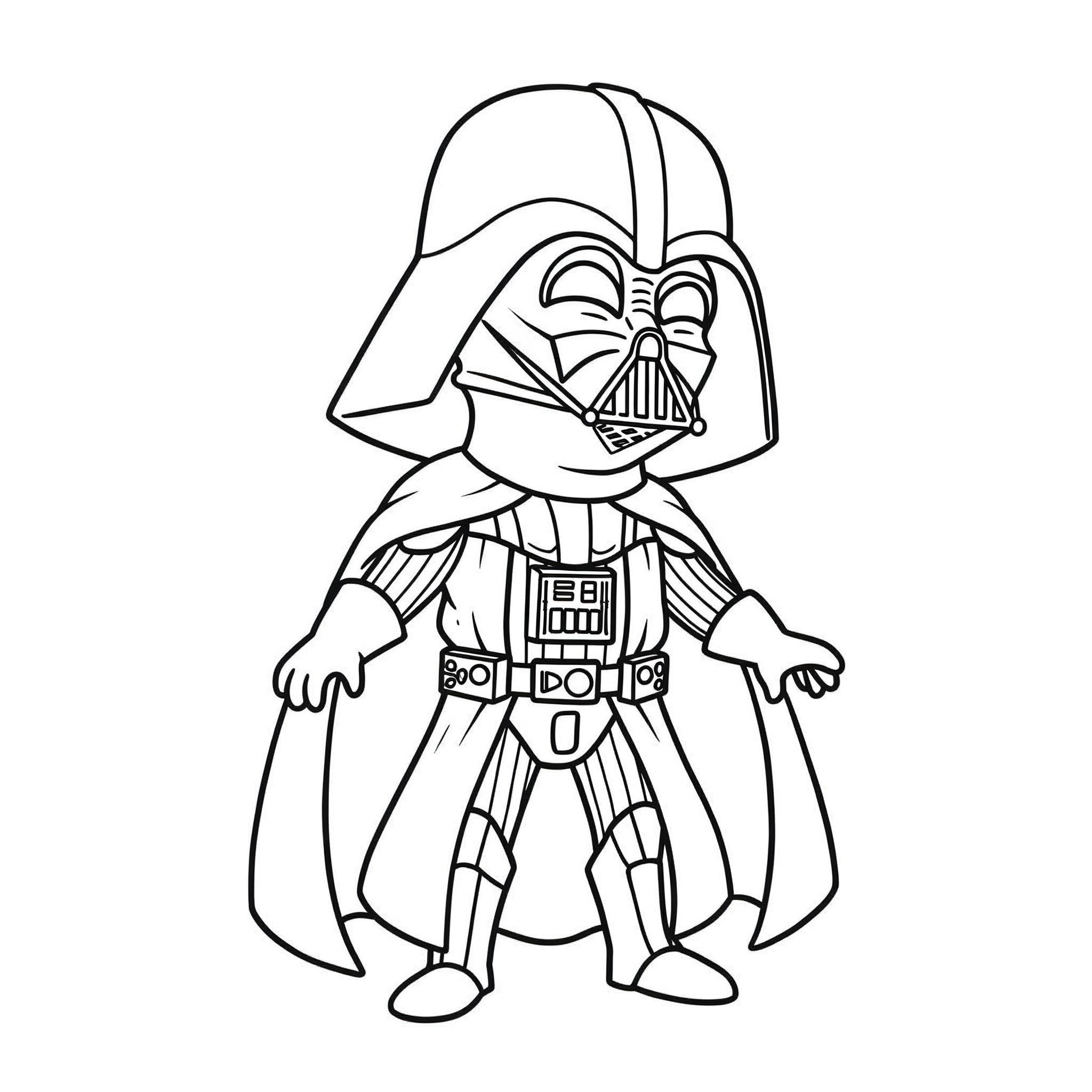 coloriage Dark Vador à imprimer