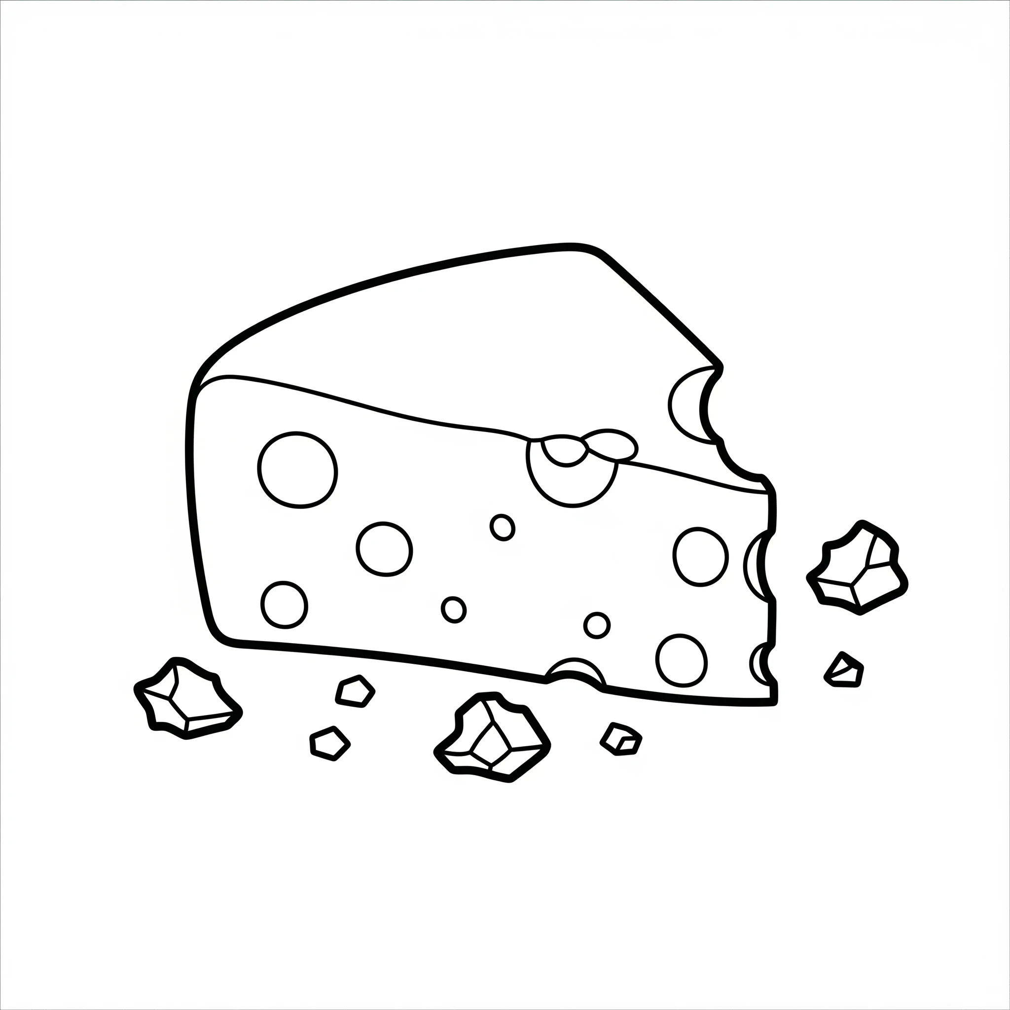 coloriage Fromage a colorier en ligne gratuitement