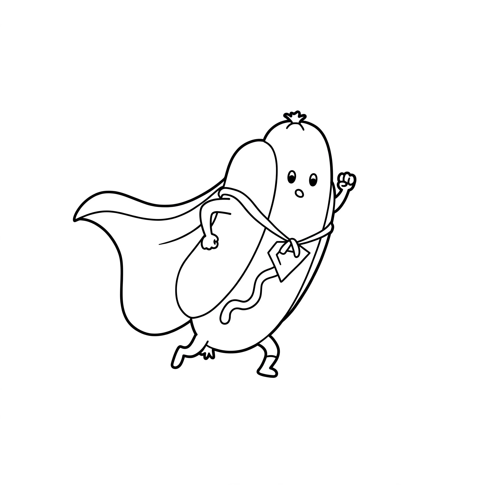 coloriage Hot Dog à imprimer pour enfant de 12 ans