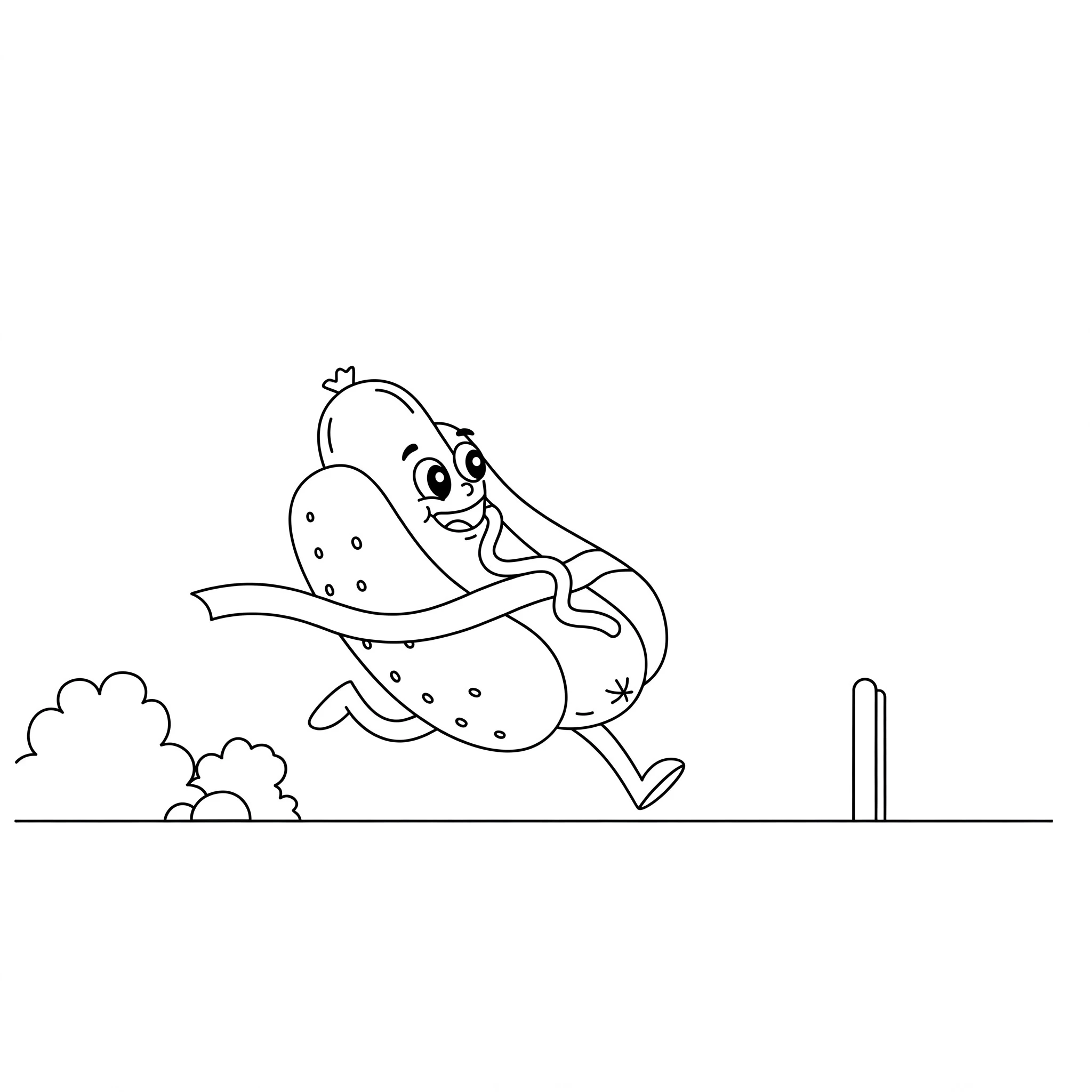 coloriage Hot Dog pour enfants à télécharger 1