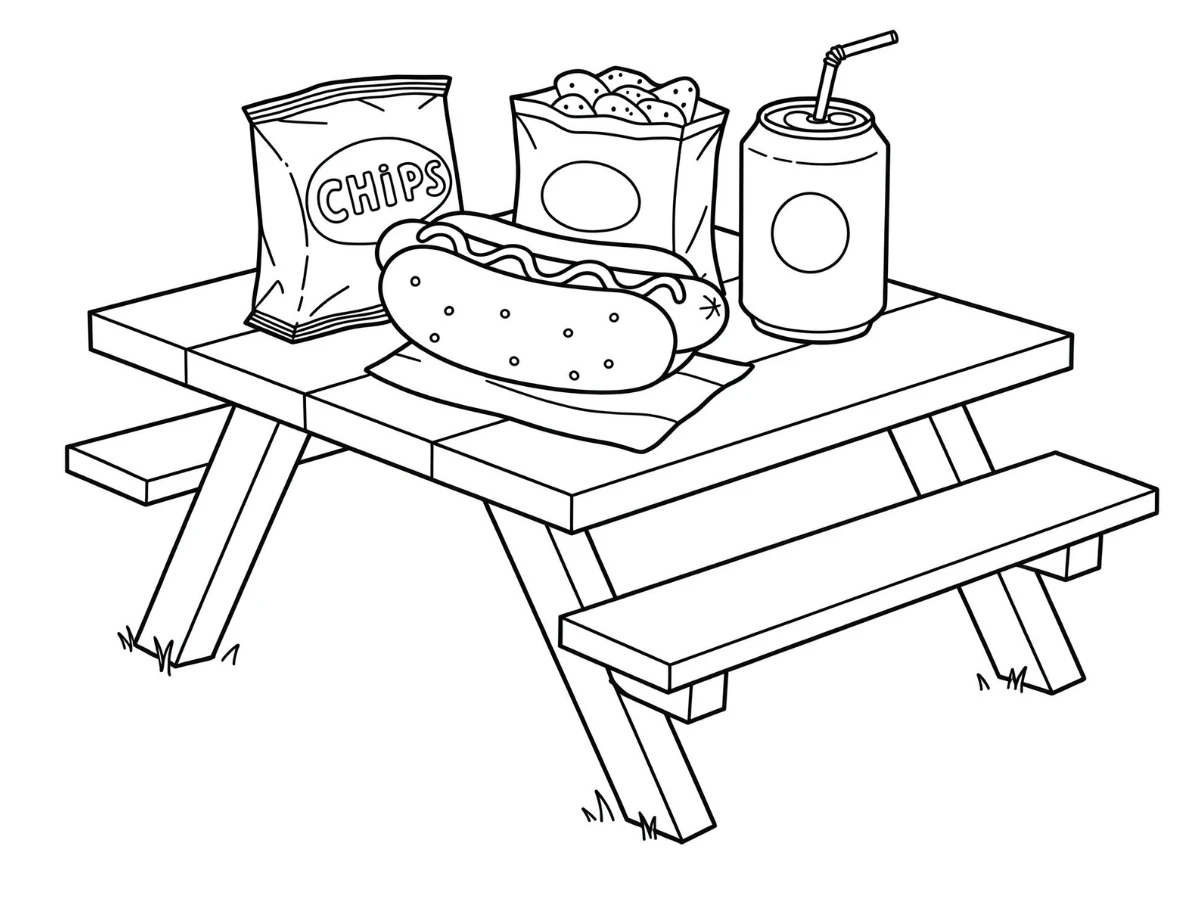 coloriage Hot Dog en ligne