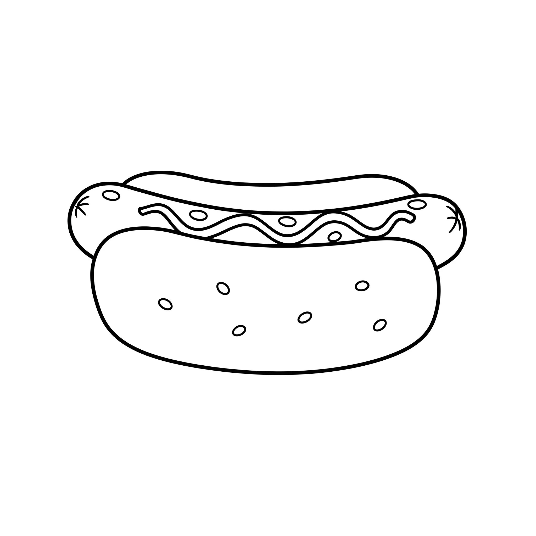 coloriage Hot Dog en ligne pour enfant