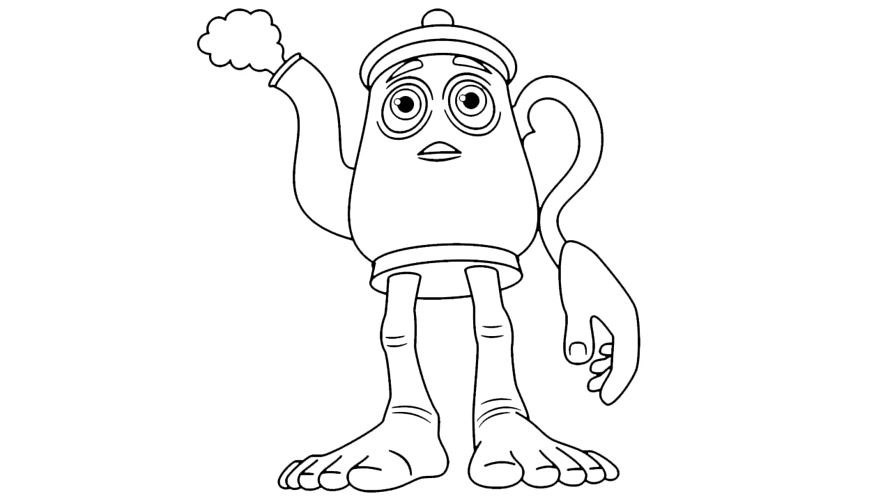 imprimer coloriage Italian Brainrot