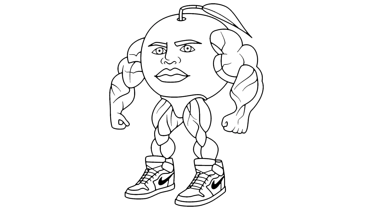 coloriage Italian Brainrot pour enfant de à imprimer
