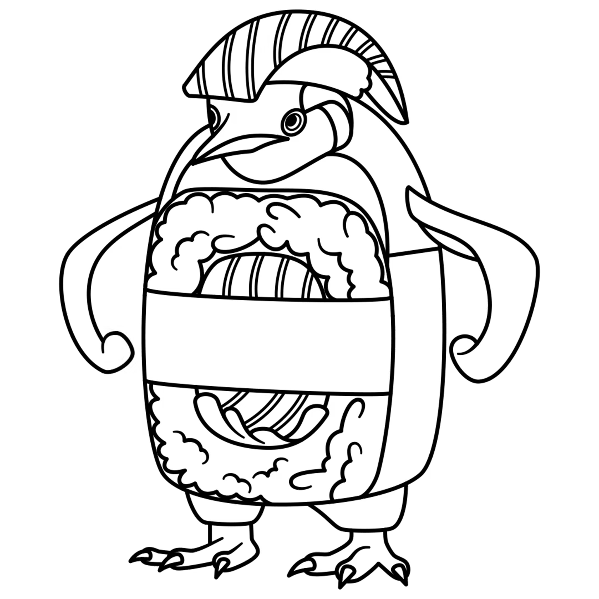 coloriage Italian Brainrot à imprimer pour enfant de 3 ans