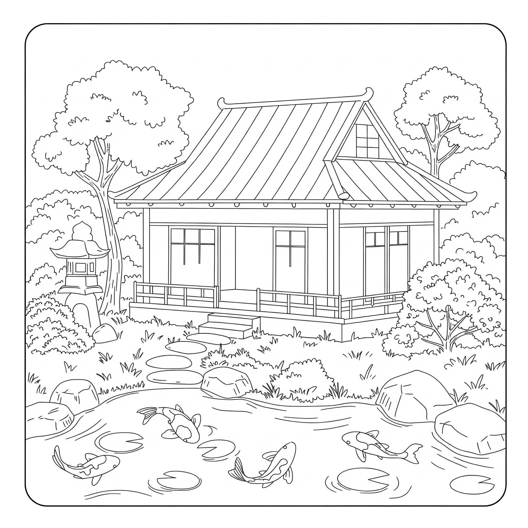 coloriage Japon d'enfant a imprimer
