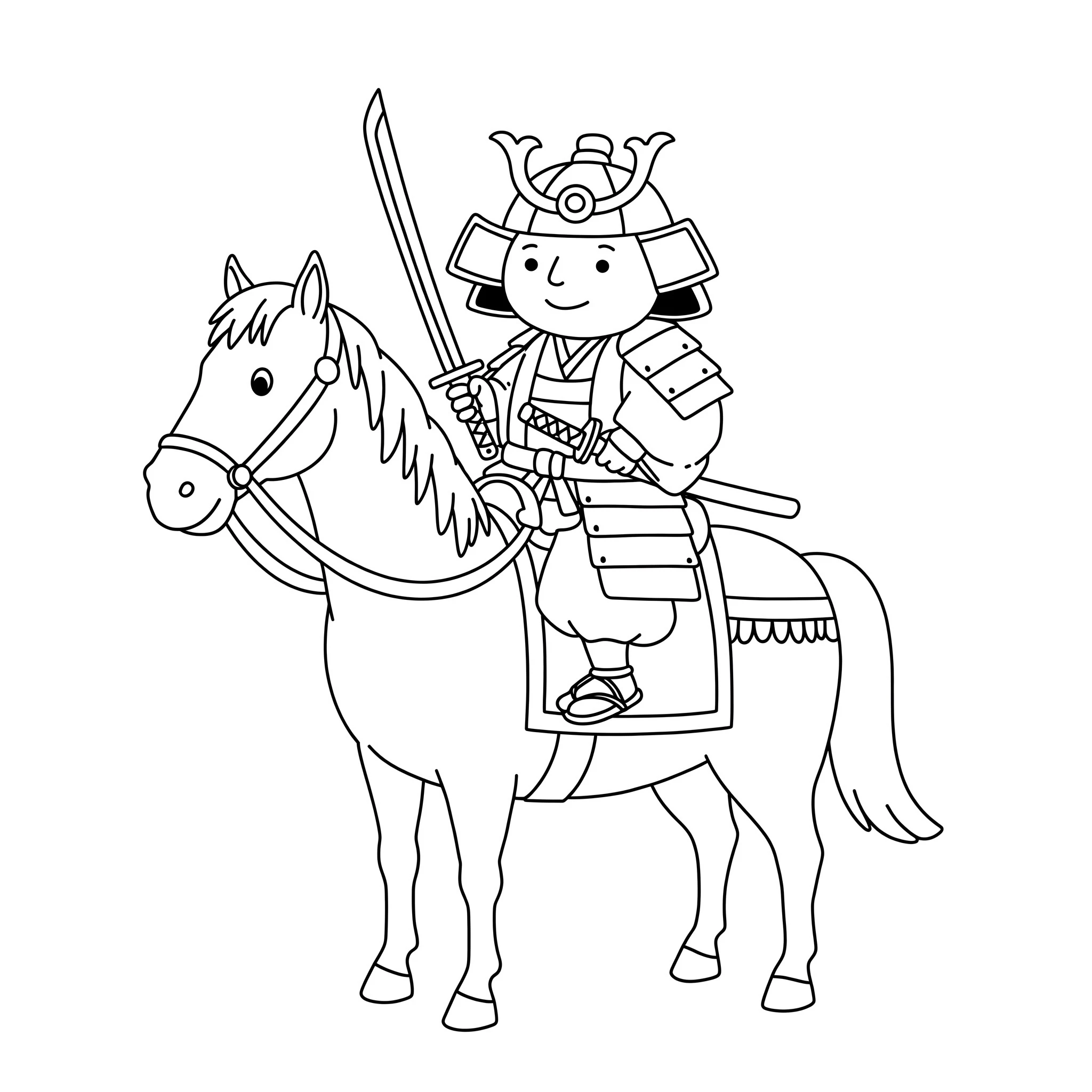 coloriage Japon à imprimer kawaii