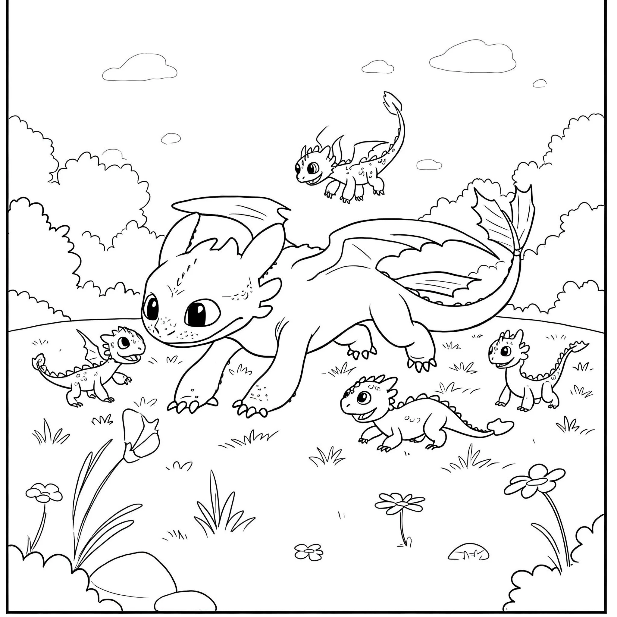 coloriage Krokmou et apprentissage 2