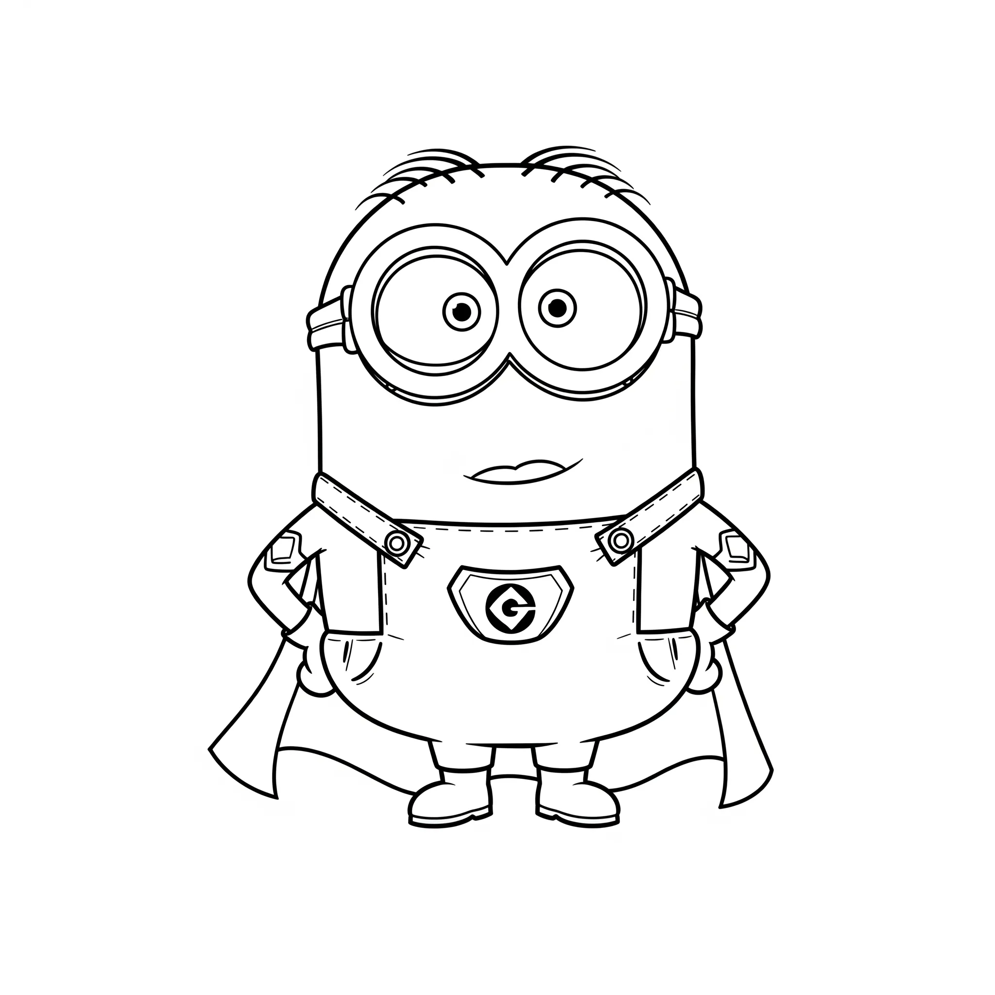 image pour coloriage Minion Super Héros enfant