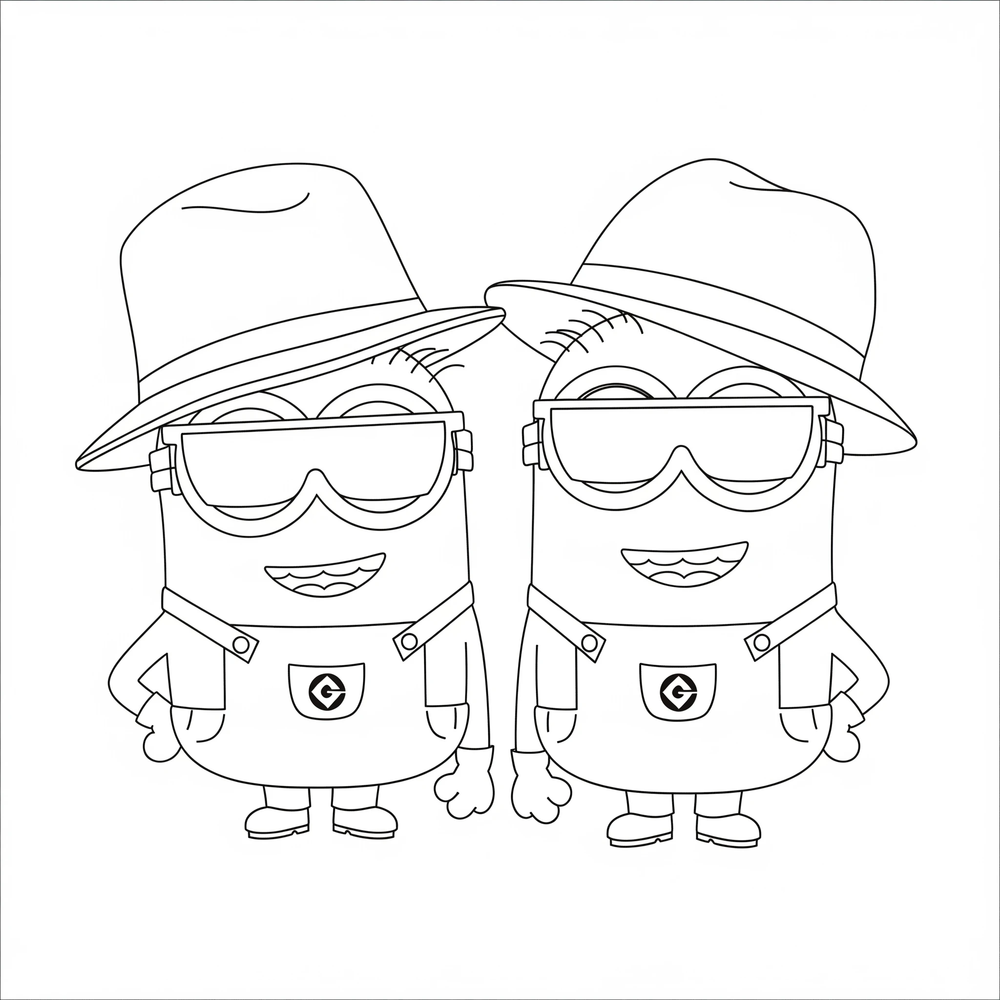 coloriage Minions a colorier en ligne