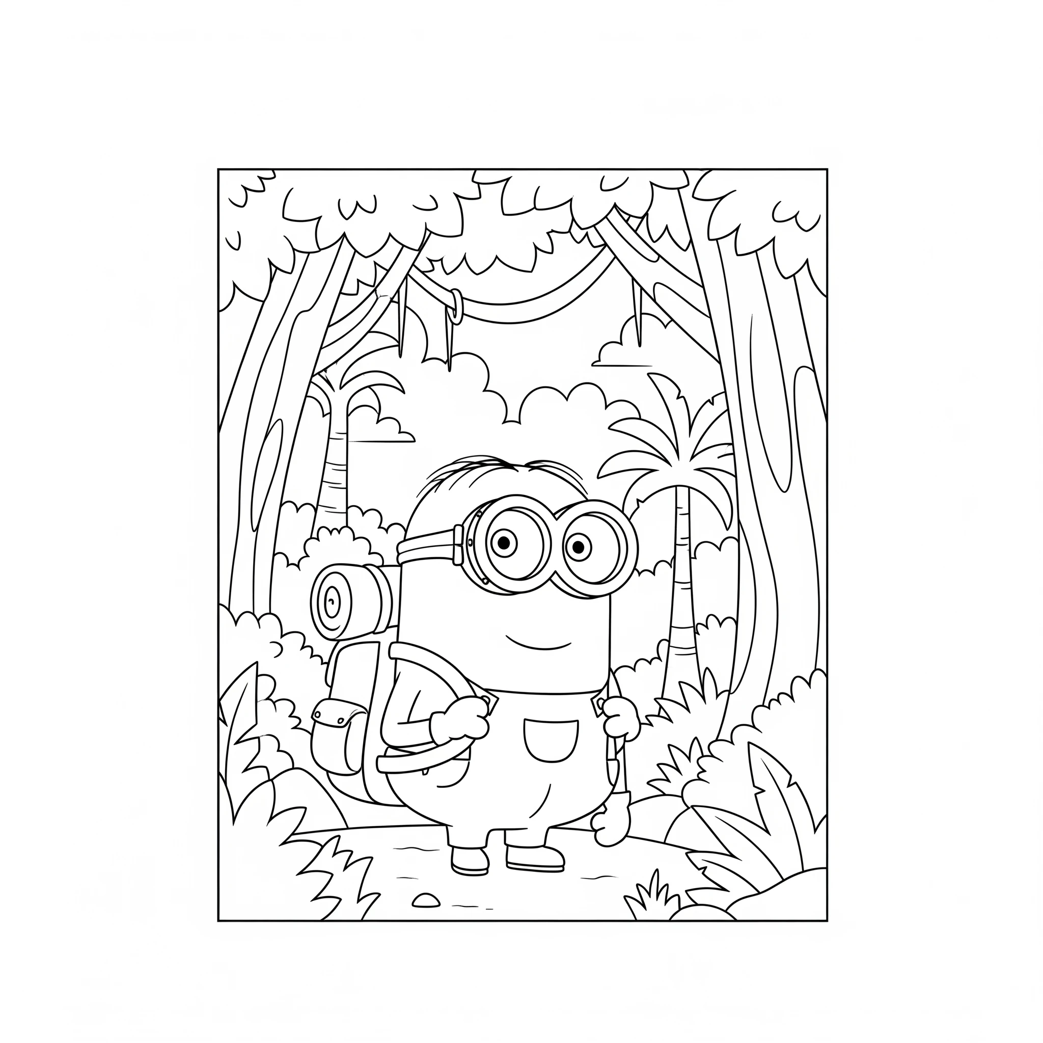coloriage Minions pour primaire 1