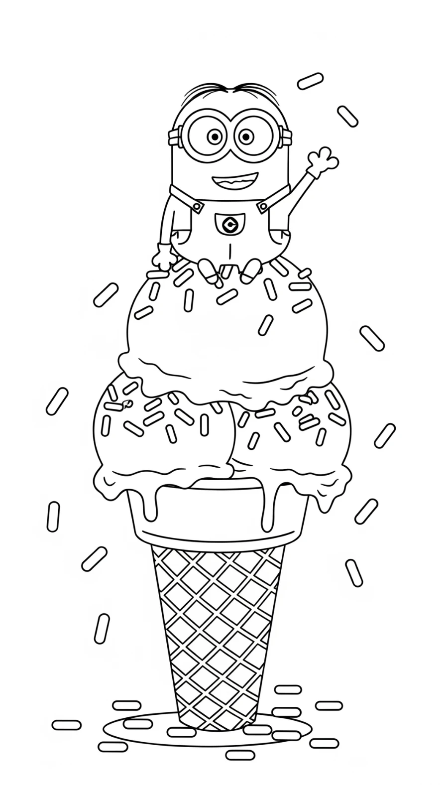 coloriage Minions pour primaire