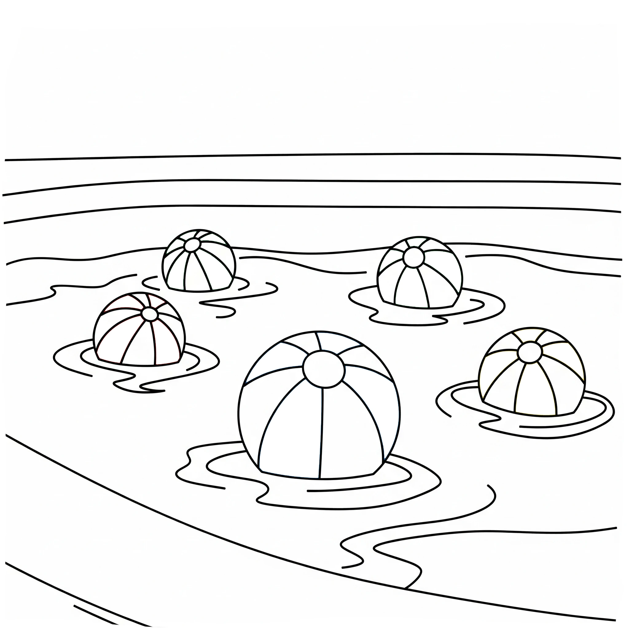 coloriage Piscine gratuit pour enfants