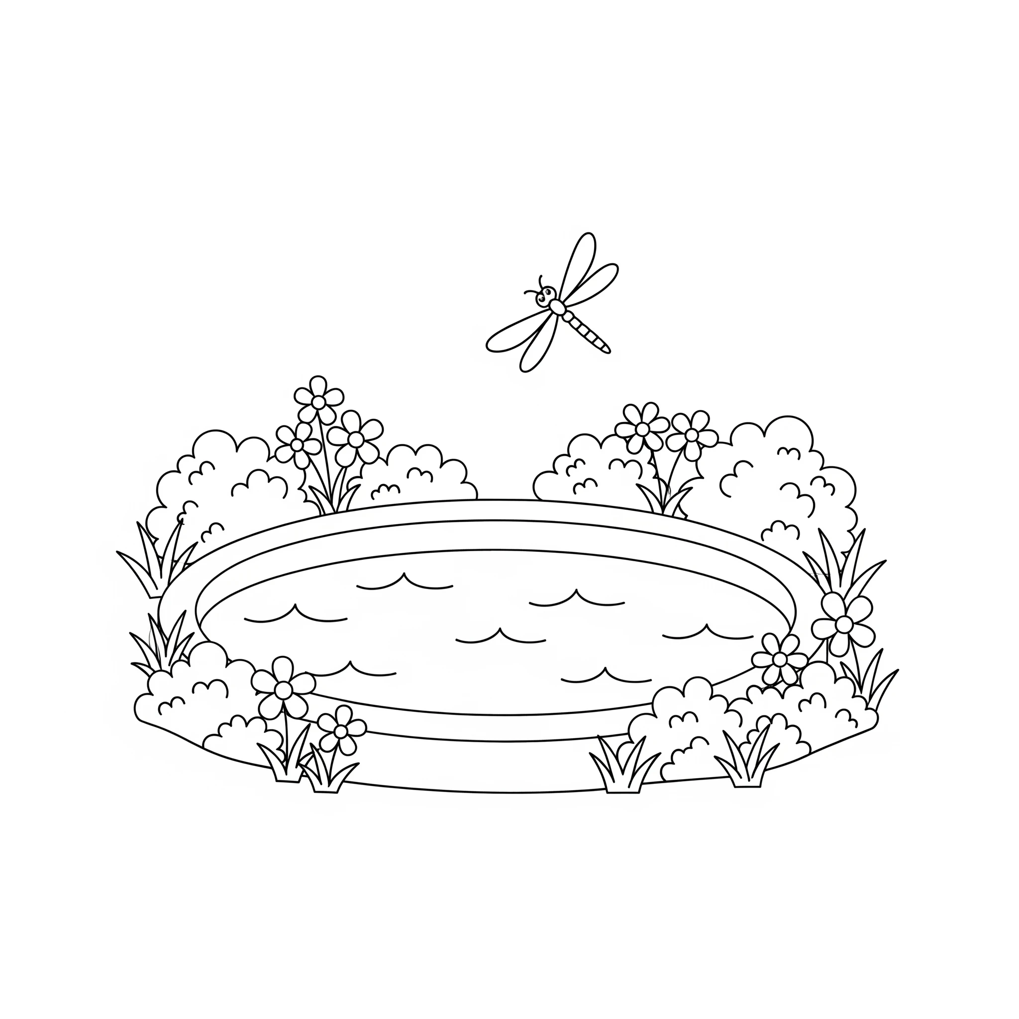 coloriage Piscine pour enfants a imprimer gratuit 1
