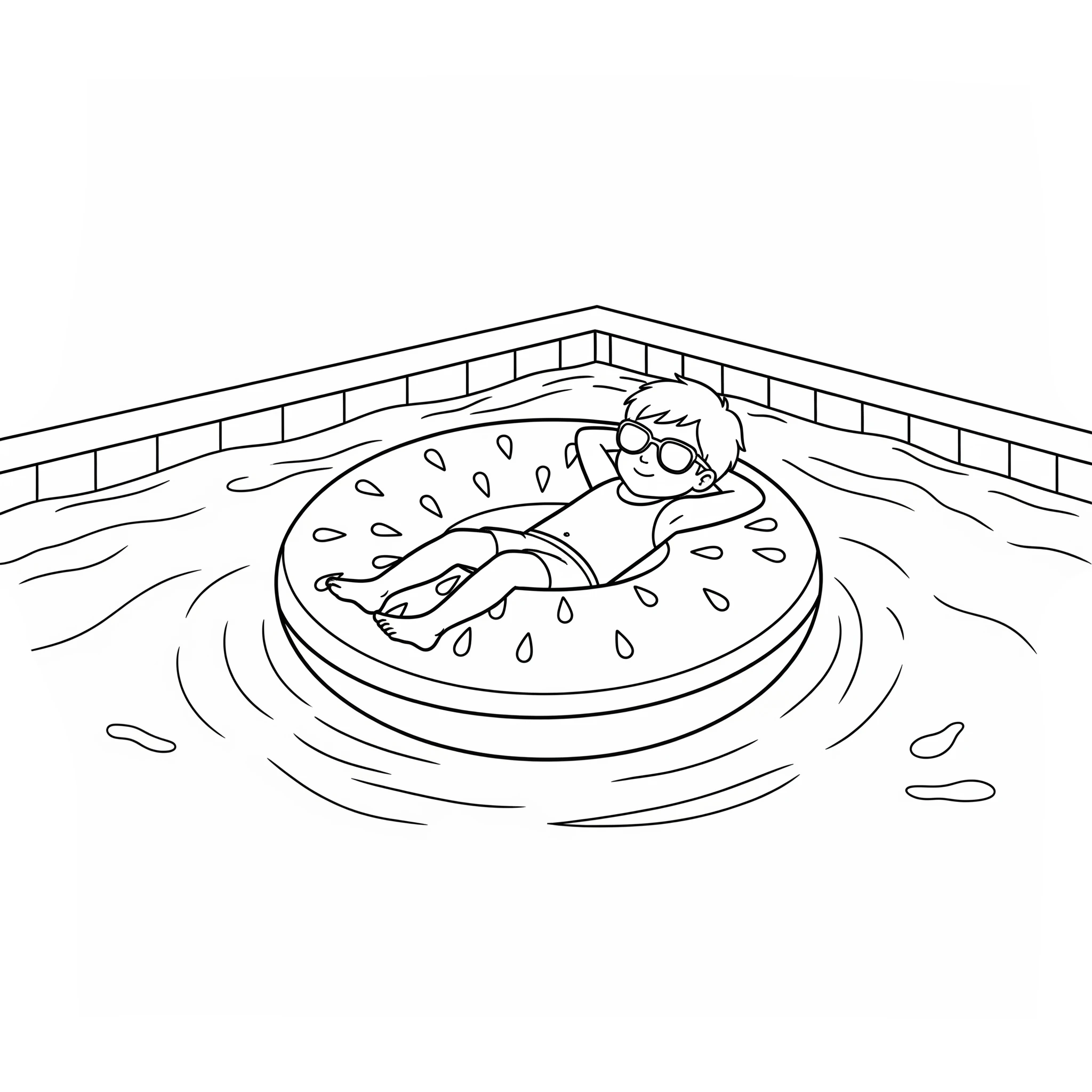 coloriage Piscine pour enfant 1