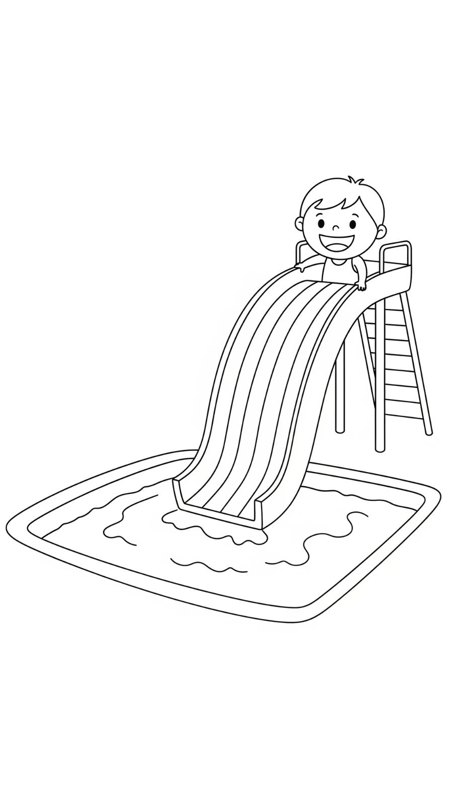 coloriage Piscine a dessiner et imprimer