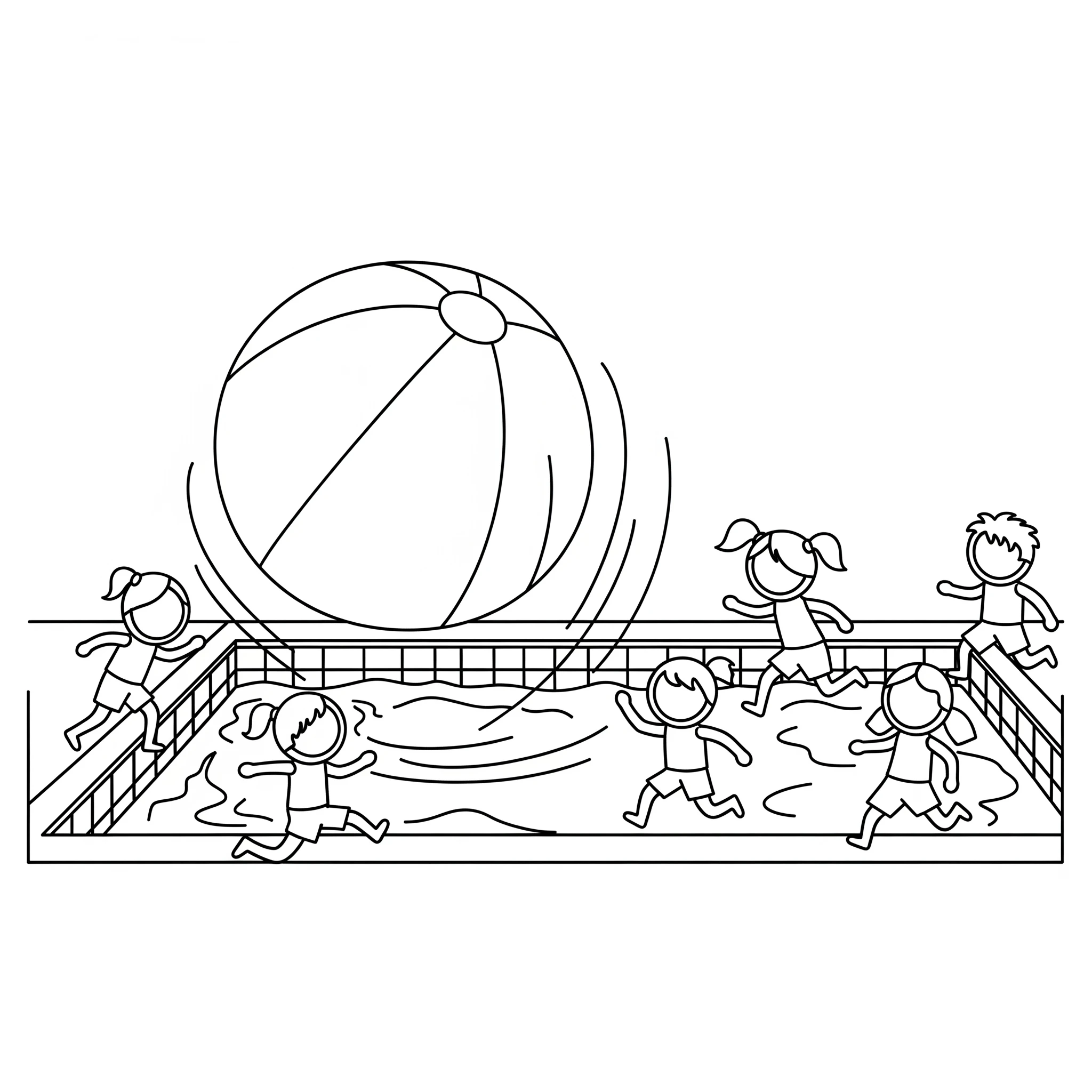 coloriage Piscine a colorier en ligne gratuitement