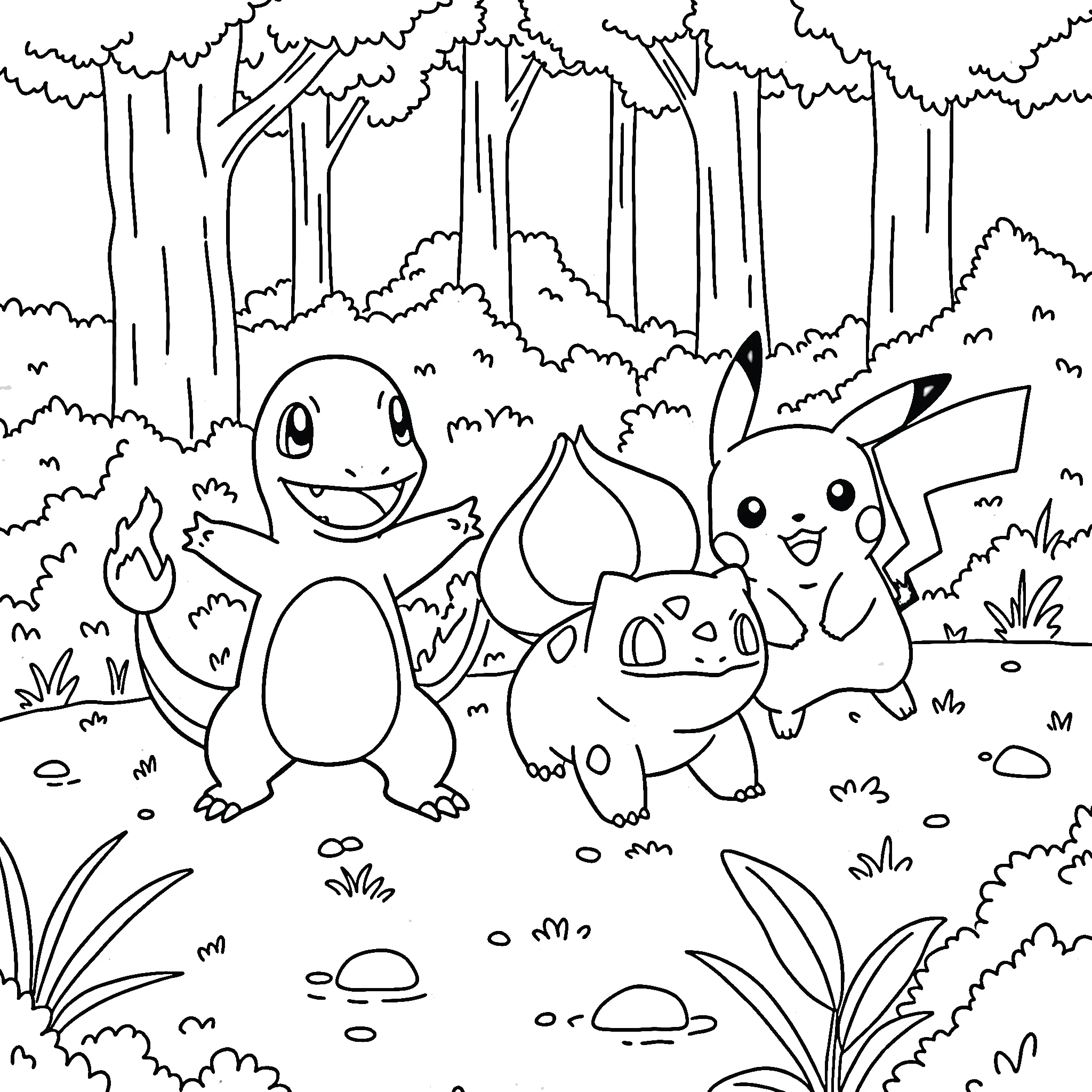 imprimer coloriage Salameche pour enfant