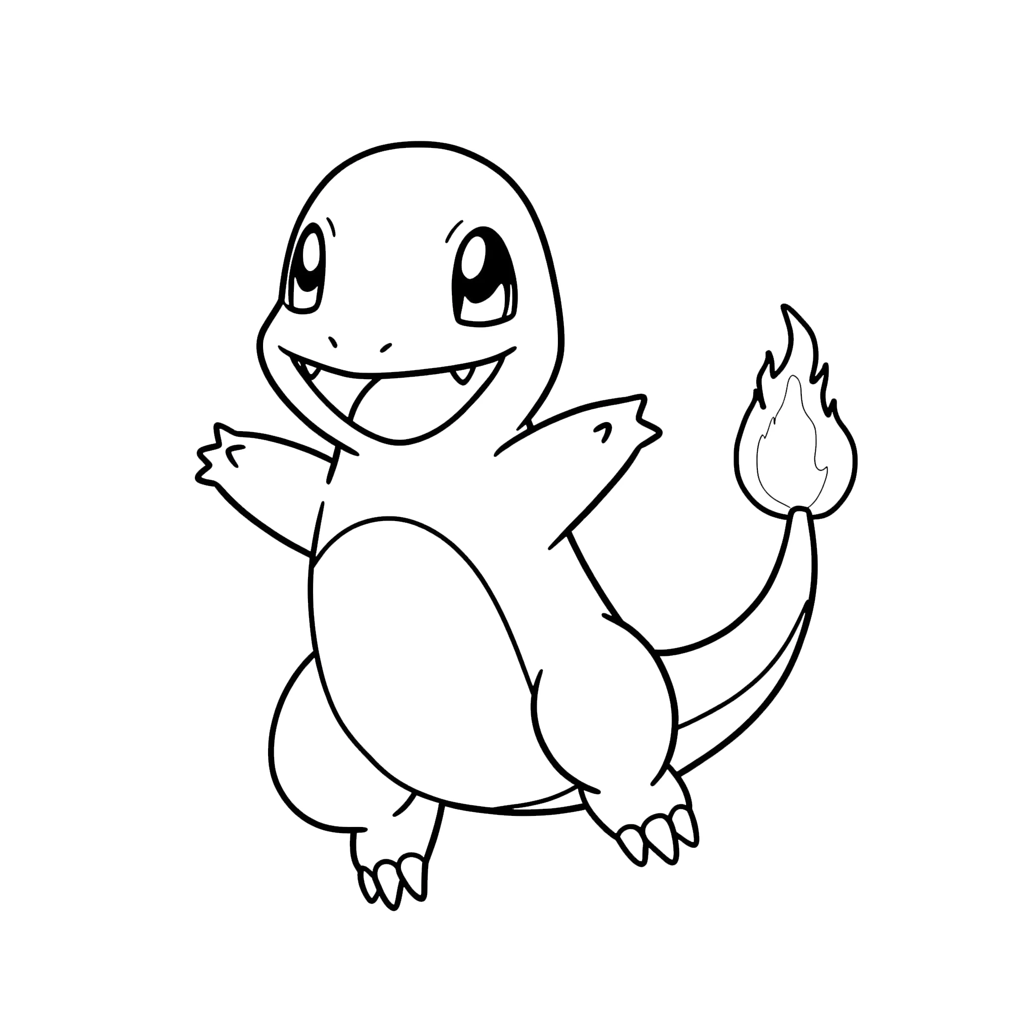 coloriage Salameche pour enfant gratuit 1