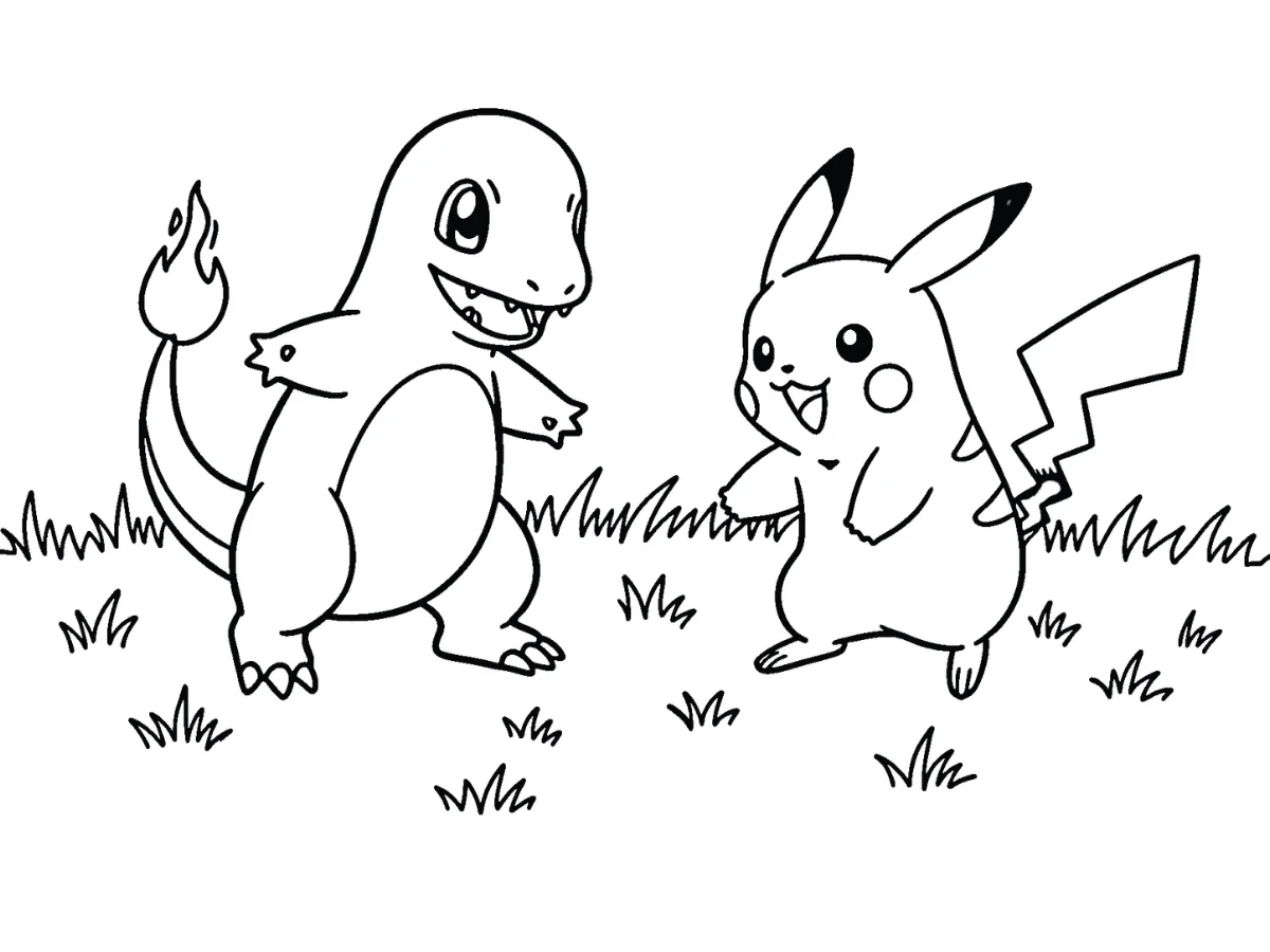 coloriage Salameche pour enfant gratuit
