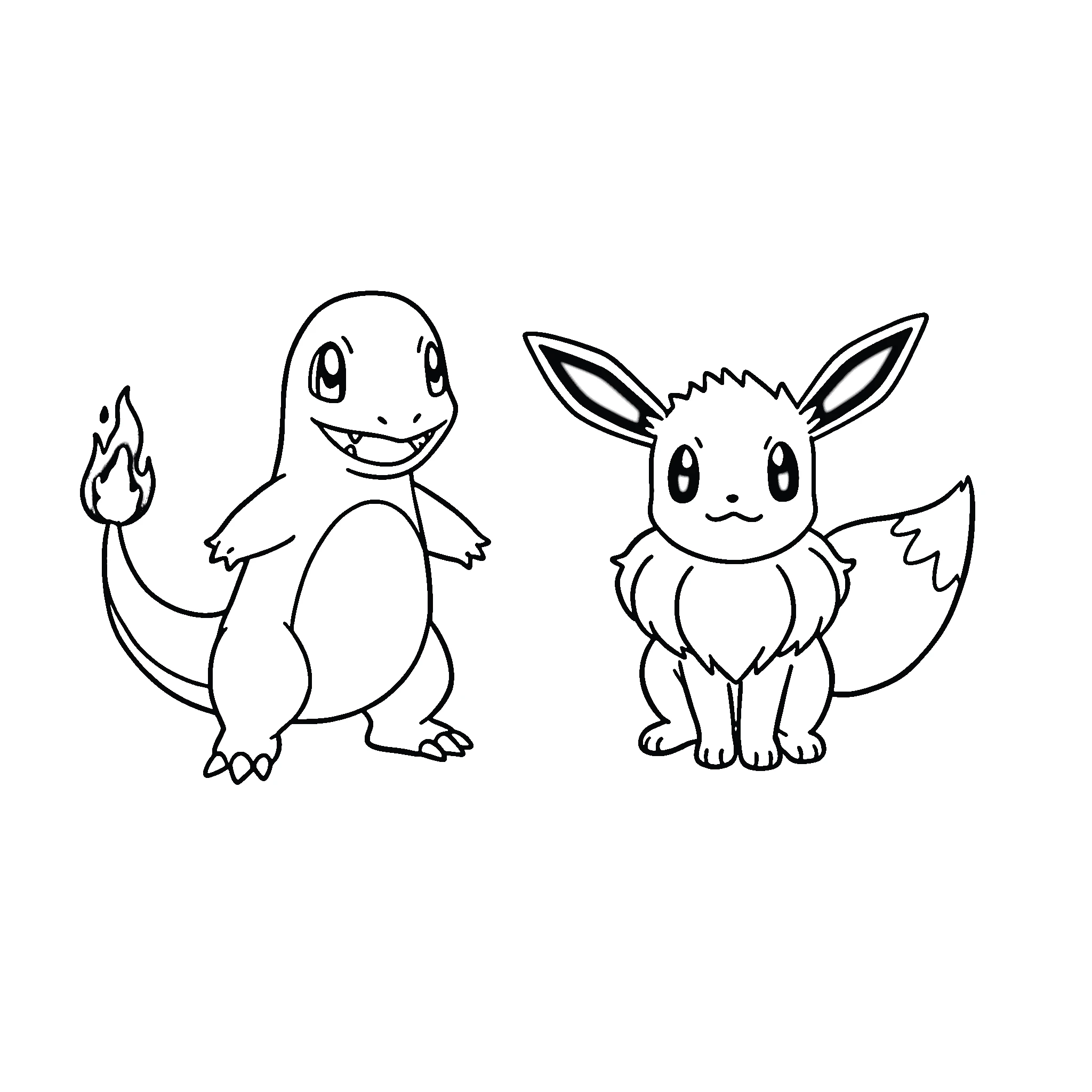 coloriage Salameche pour enfant de 7 ans