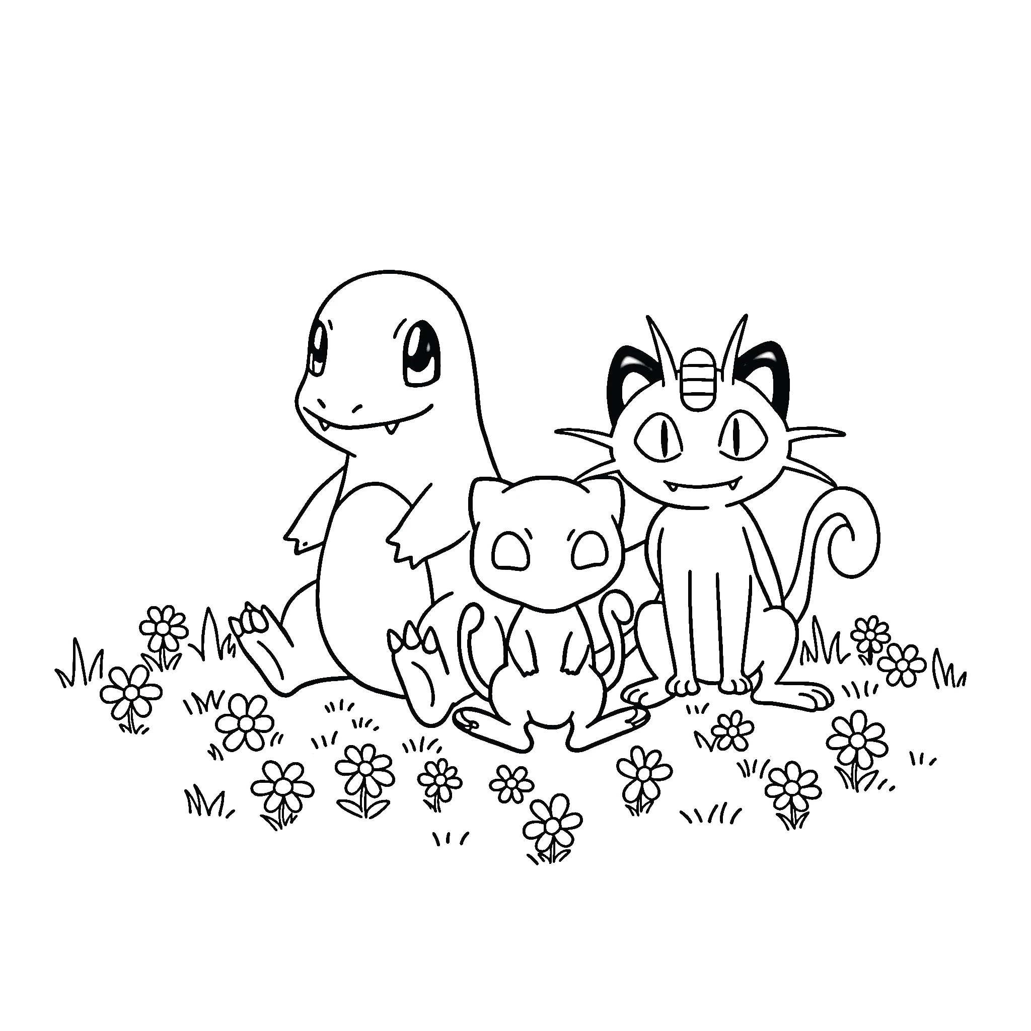 coloriage Salameche pour enfant de 3 ans