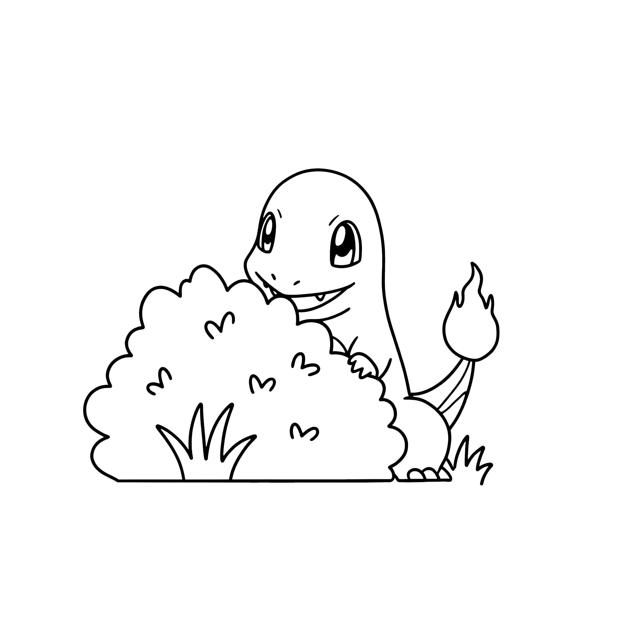 coloriage Salameche pour enfants a imprimer