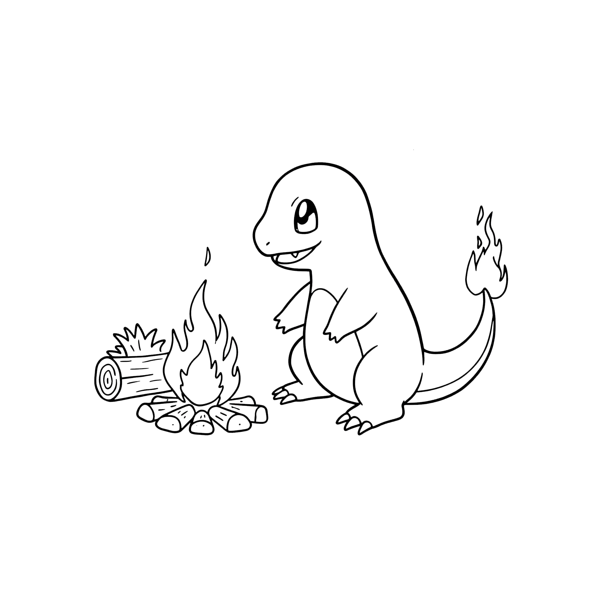 coloriage Salameche gratuit a imprimer