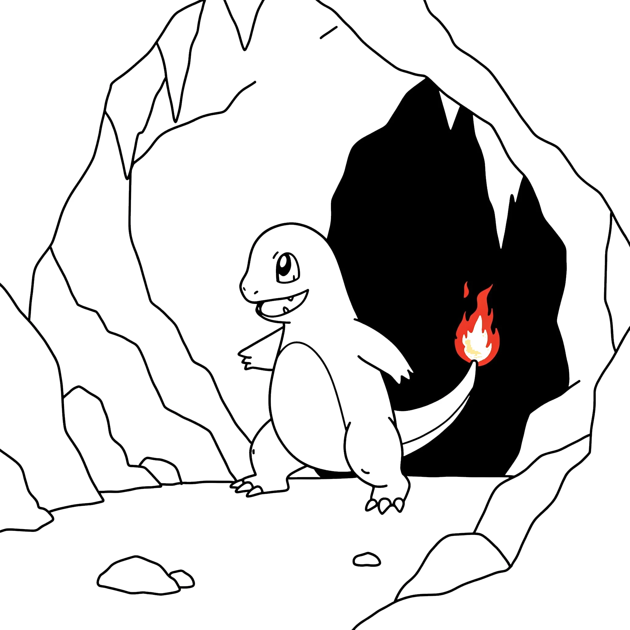 coloriage Salameche en ligne pour enfant