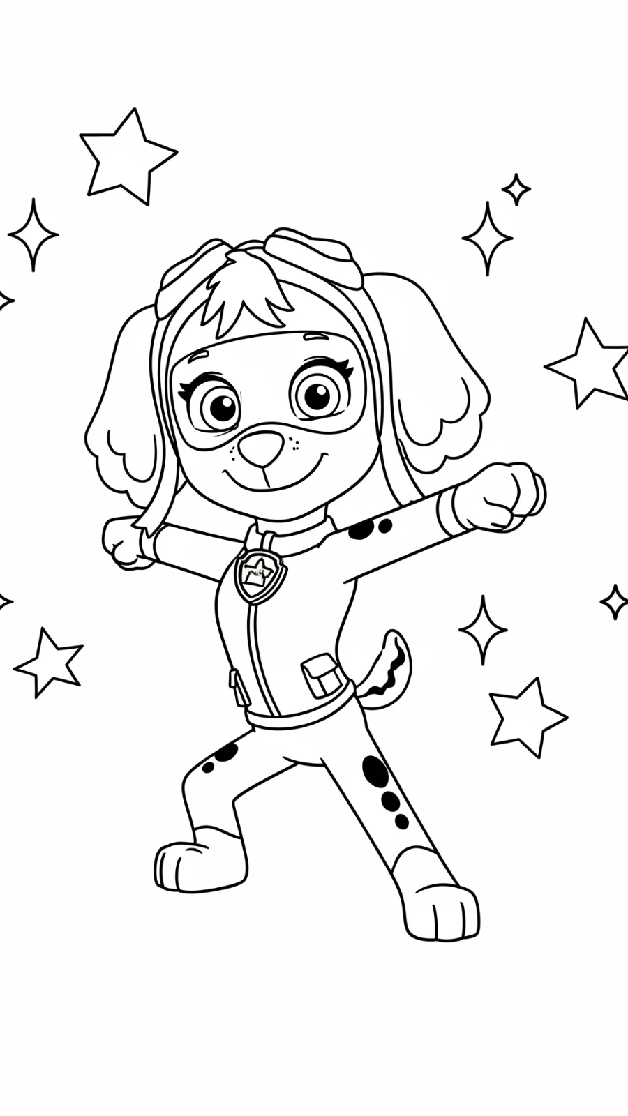 coloriage Stella à imprimer pour enfant de 9 ans