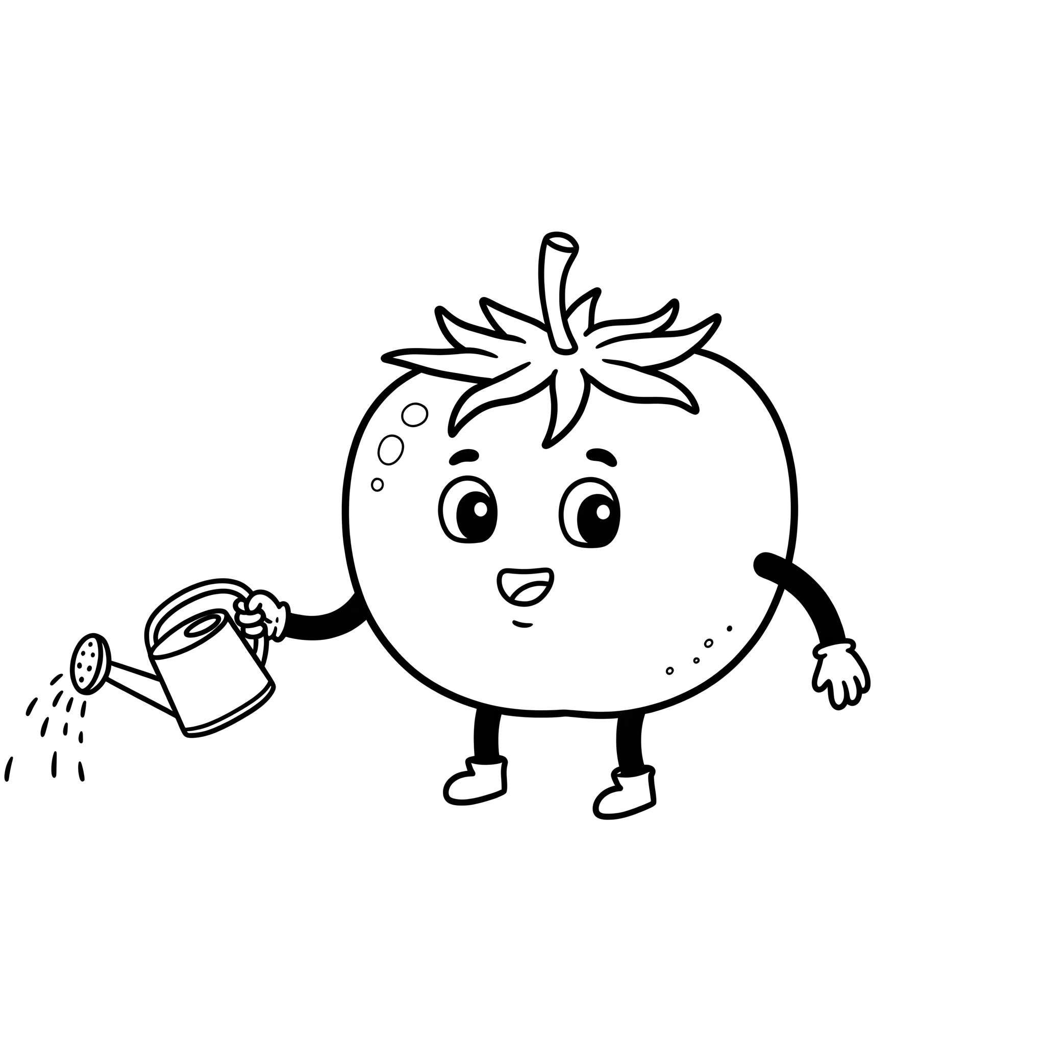 coloriage Tomate pour enfant