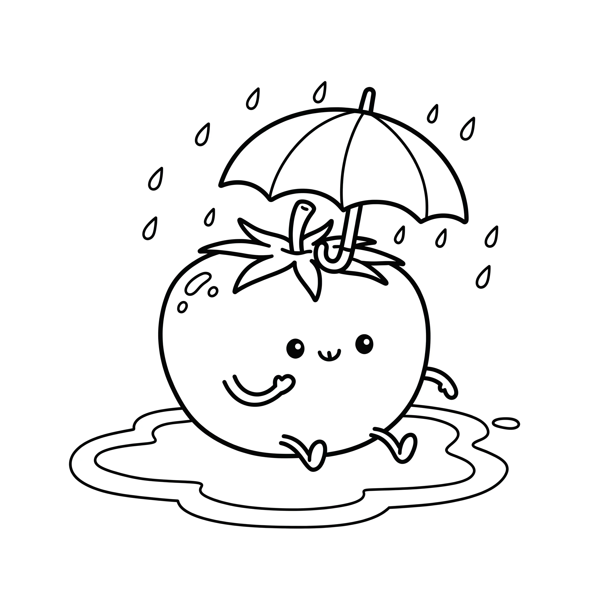 coloriage Tomate à imprimer pdf