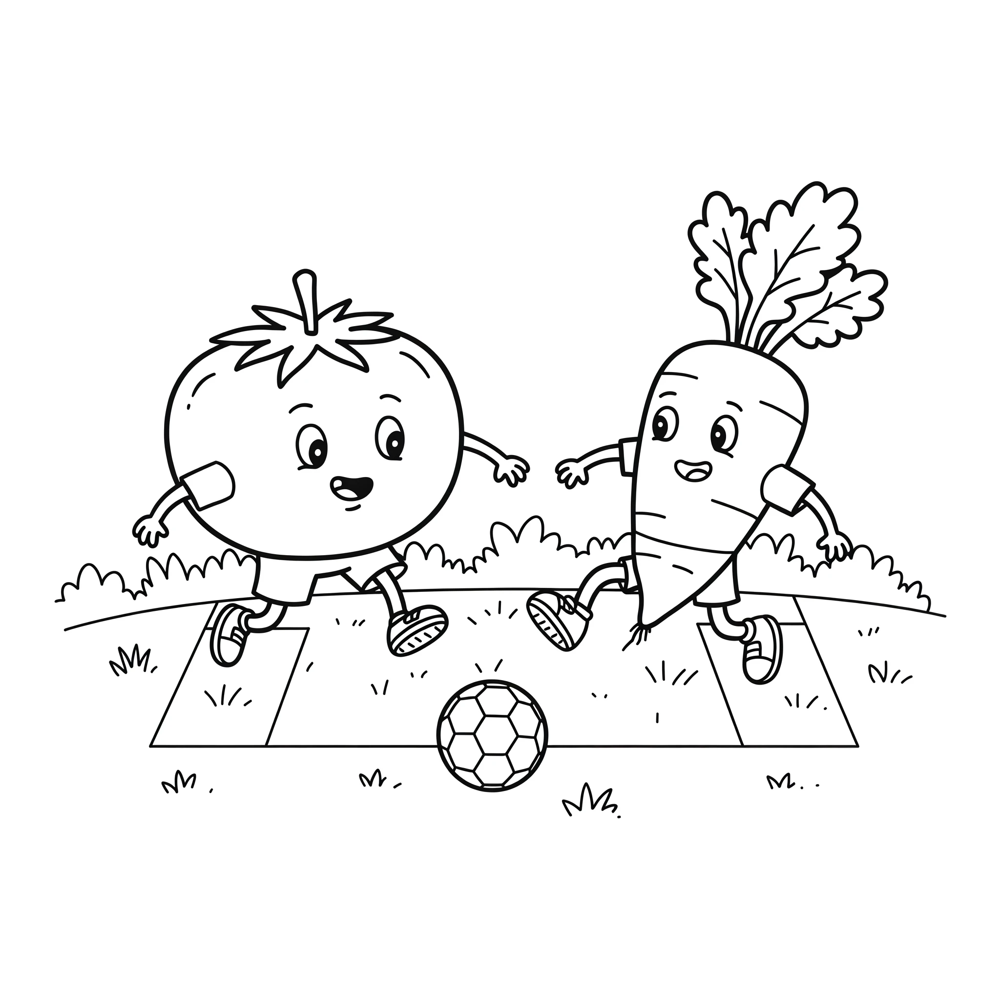 coloriage Tomate pour enfant de 5 ans
