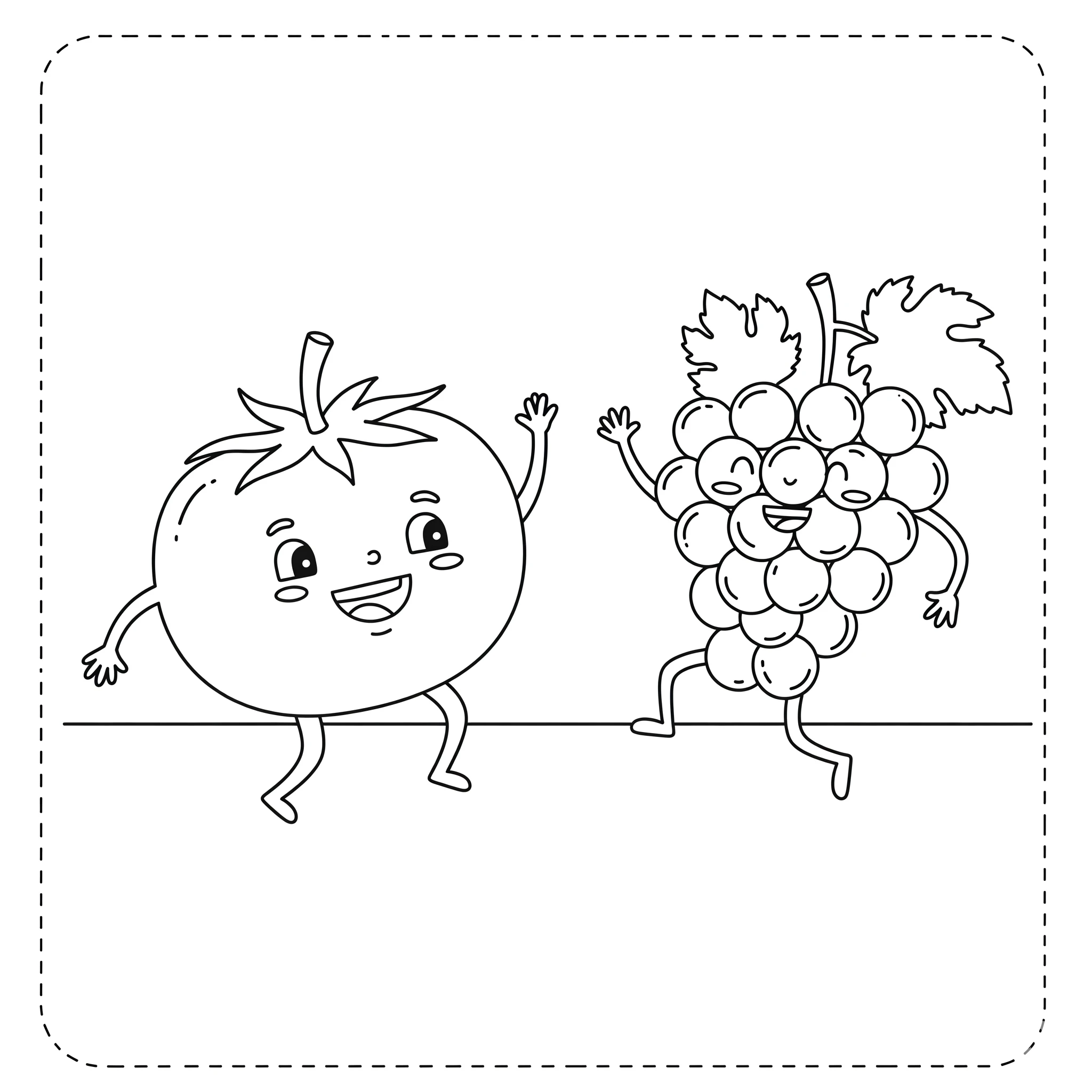 imprimer coloriage Tomate
