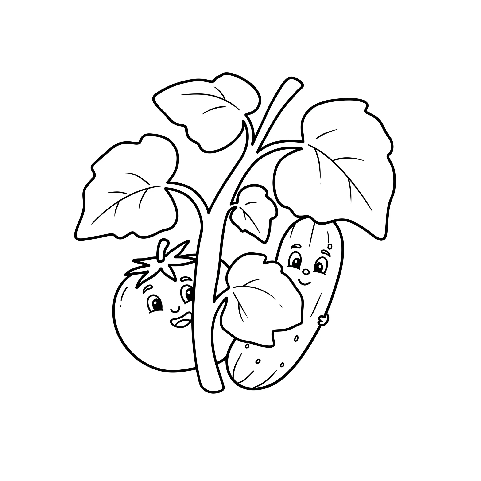 coloriage Tomate pour enfant a imprimer gratuit 1