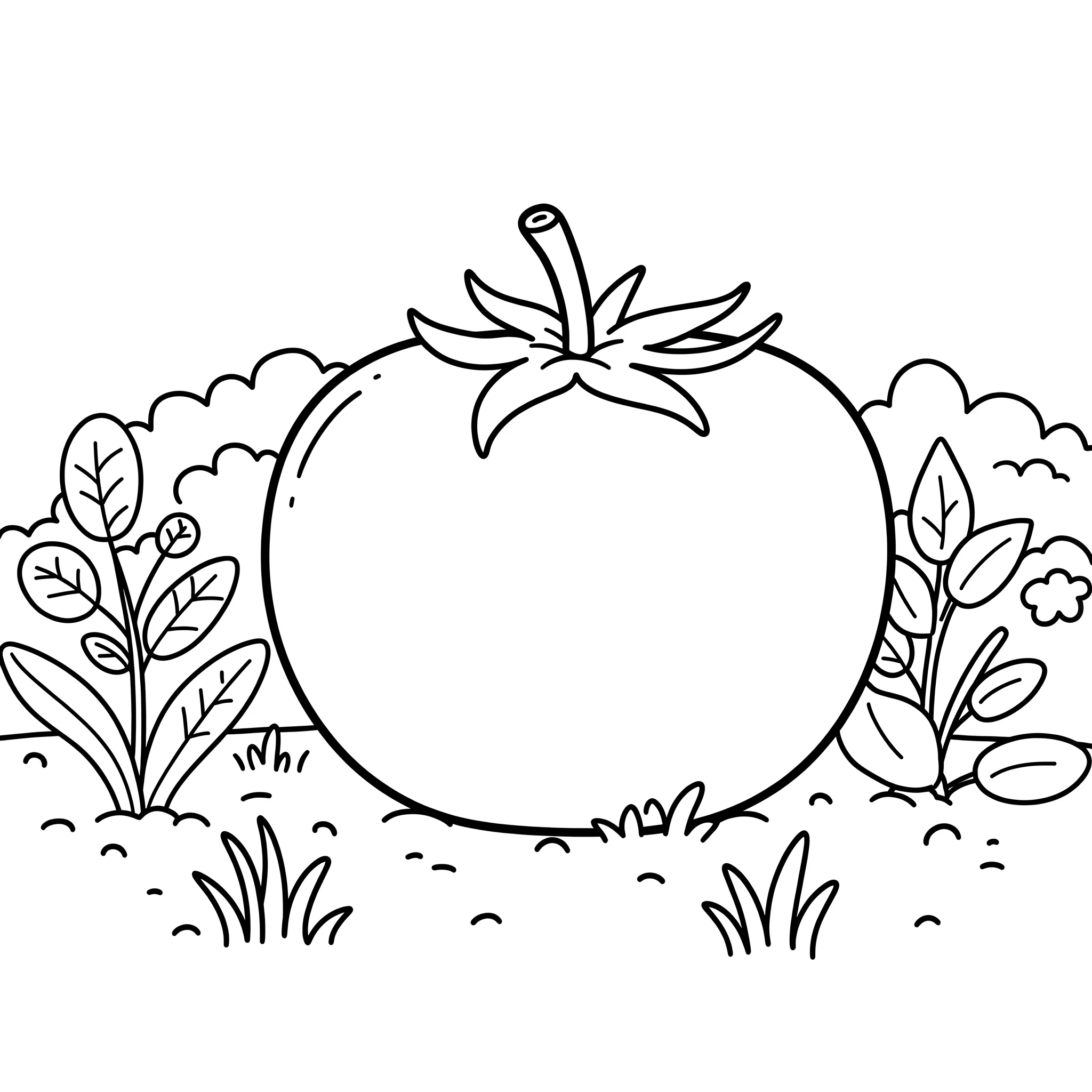 coloriage Tomate a telecharger 1