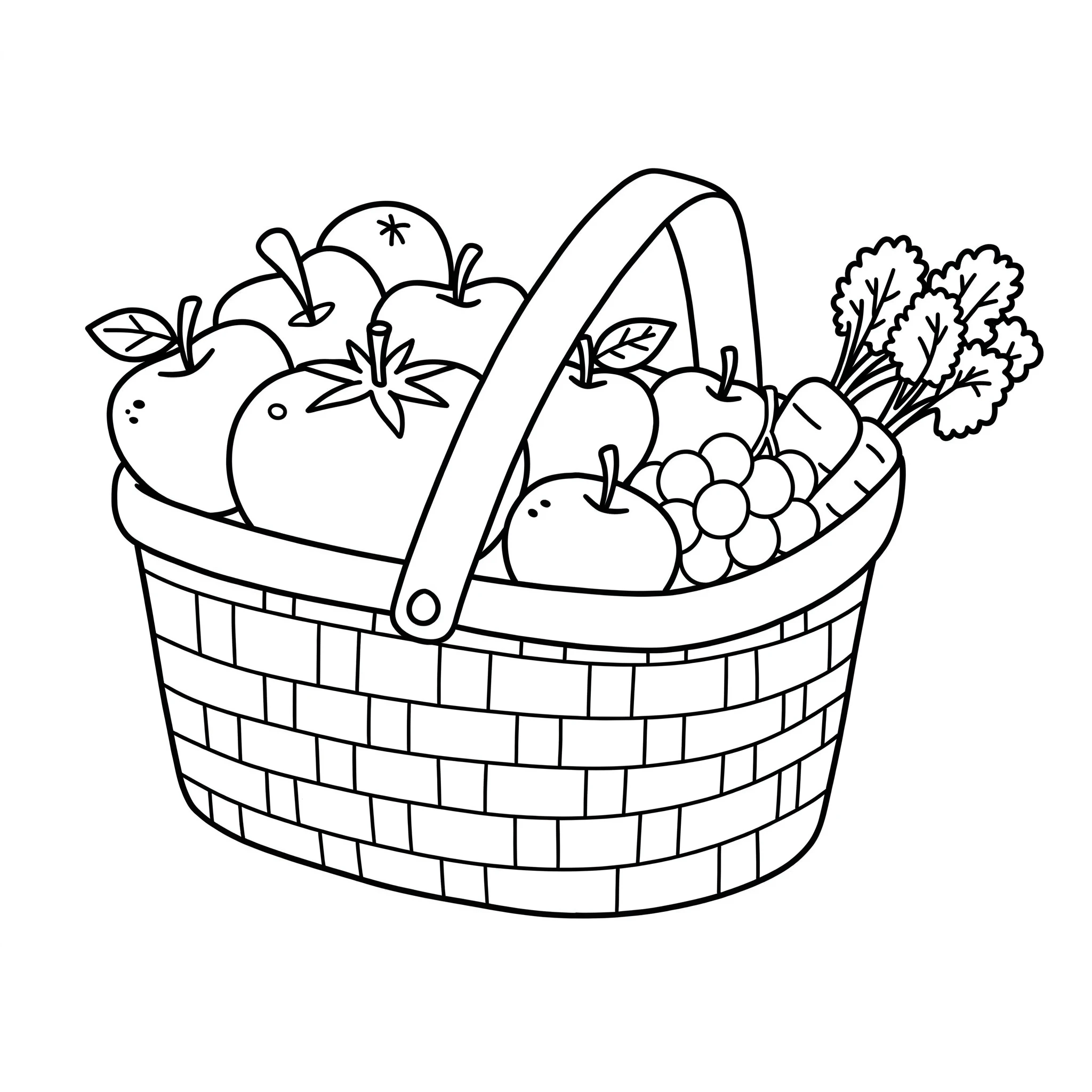 coloriage Tomate pour enfant de 2 ans