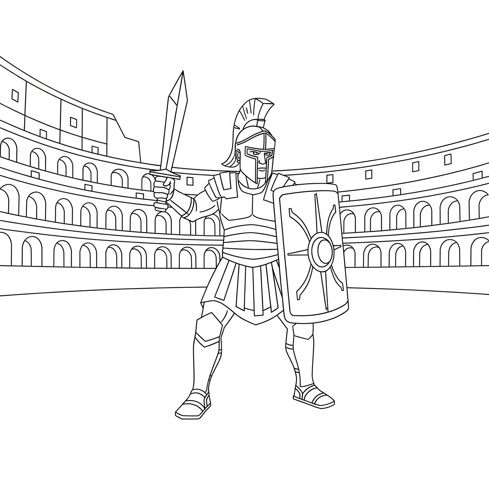 coloriage Antiquité à imprimer pour enfants