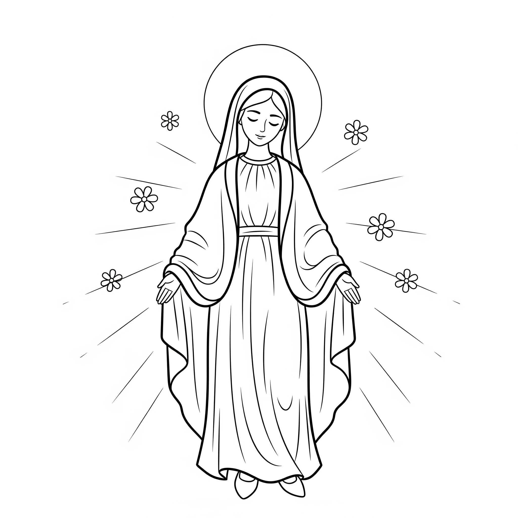 coloriage Assomption pour enfant gratuit