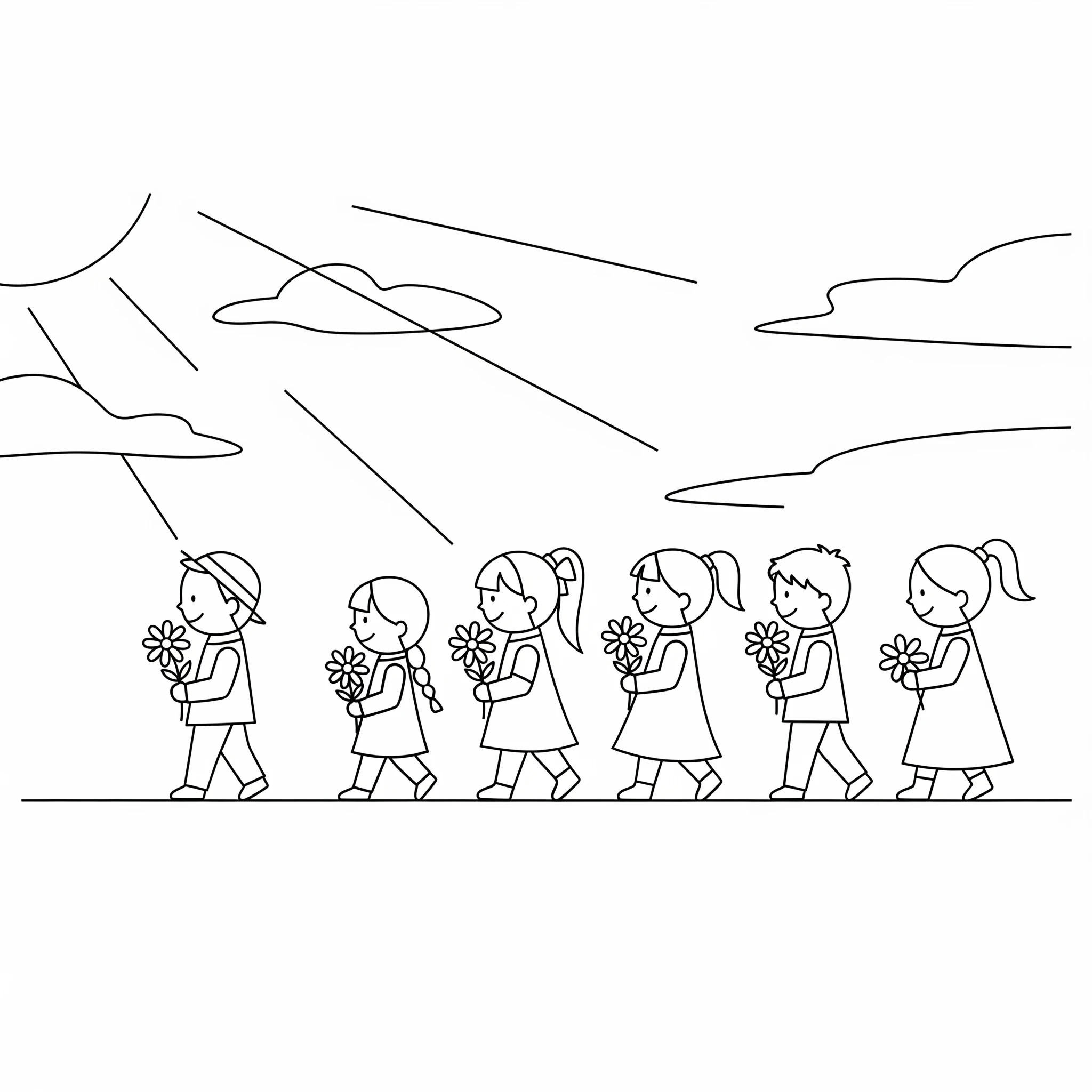 coloriage Assomption à imprimer pour enfant de 4 ans 1