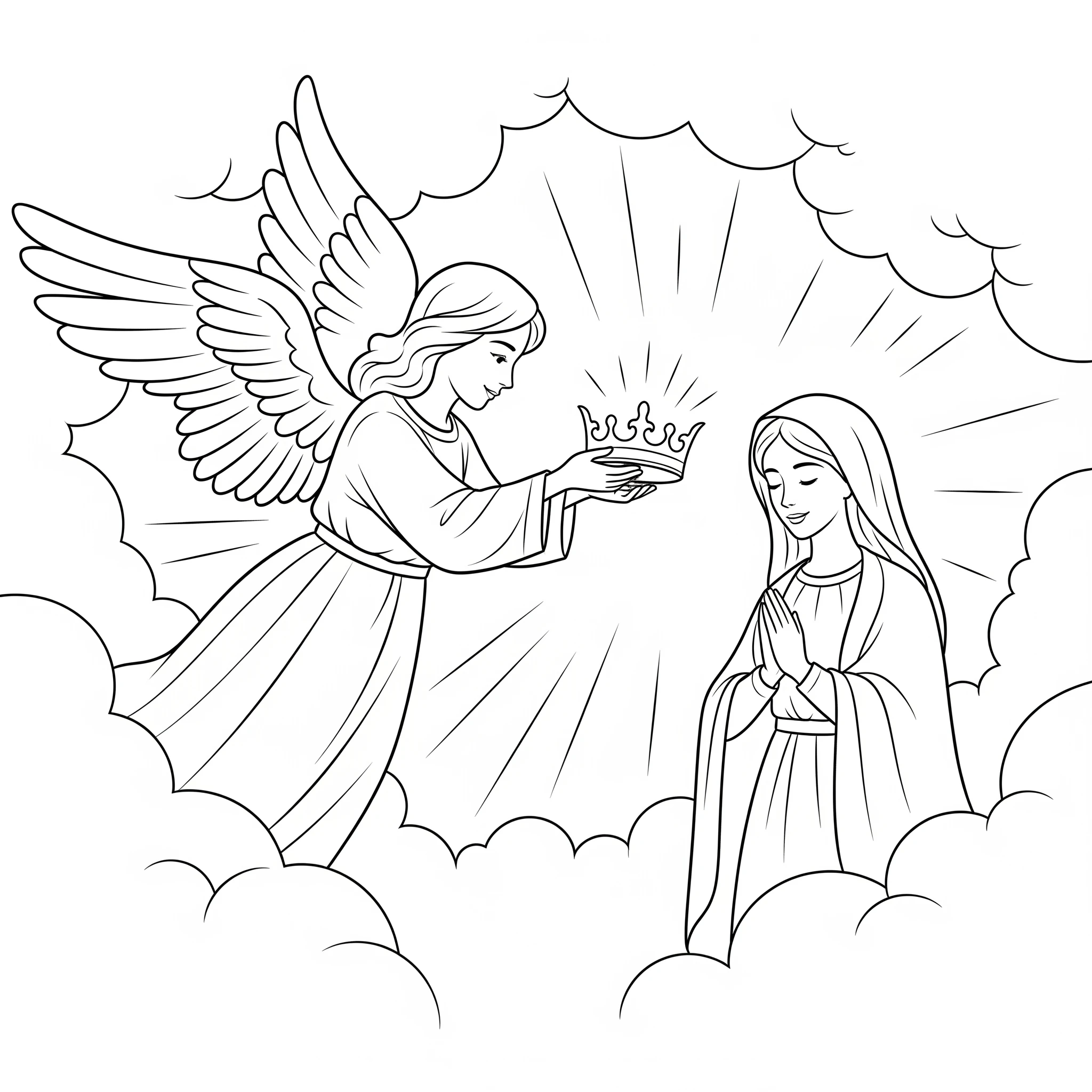 coloriage Assomption pour enfant de 2 ans 1