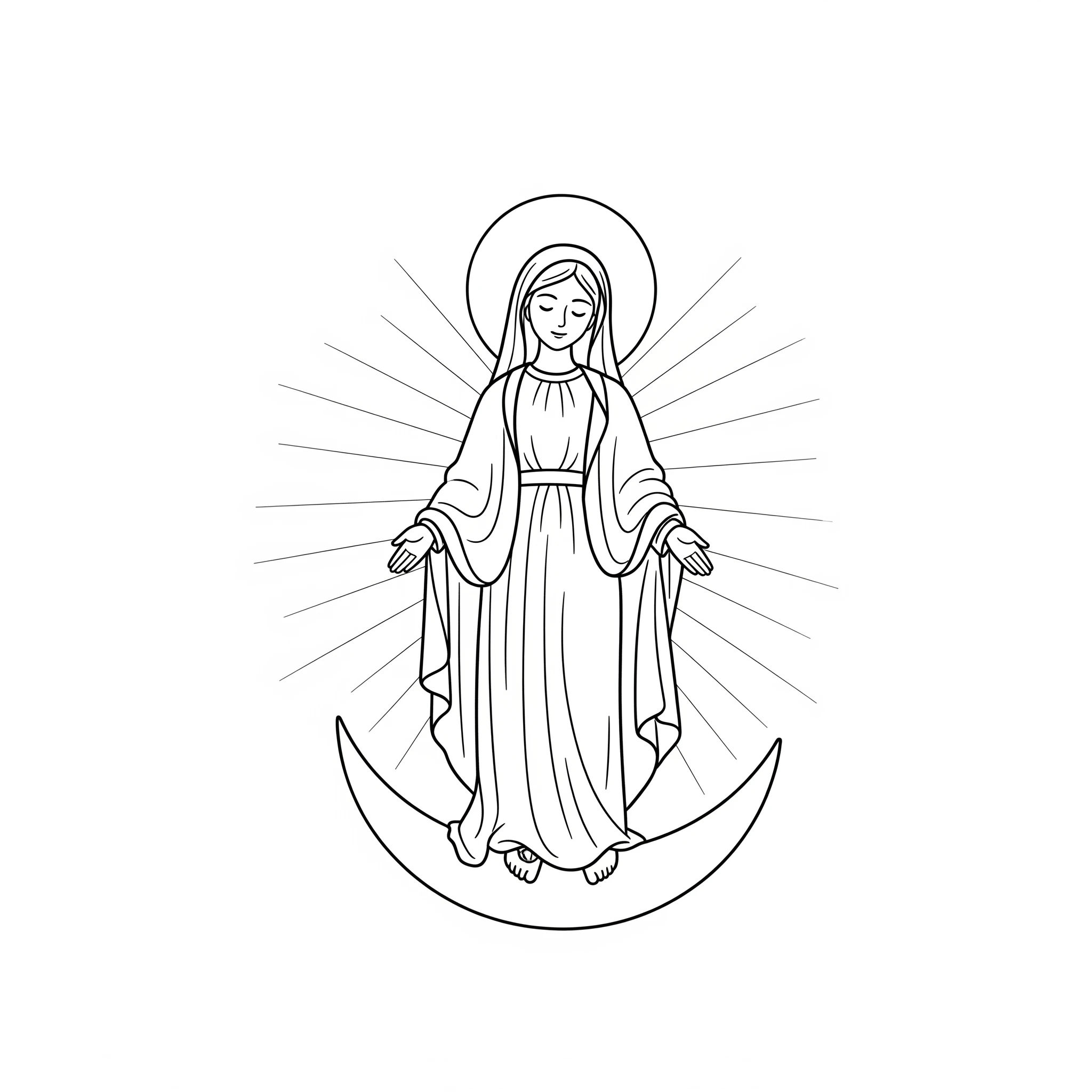 coloriage Assomption a colorier en ligne gratuitement 2