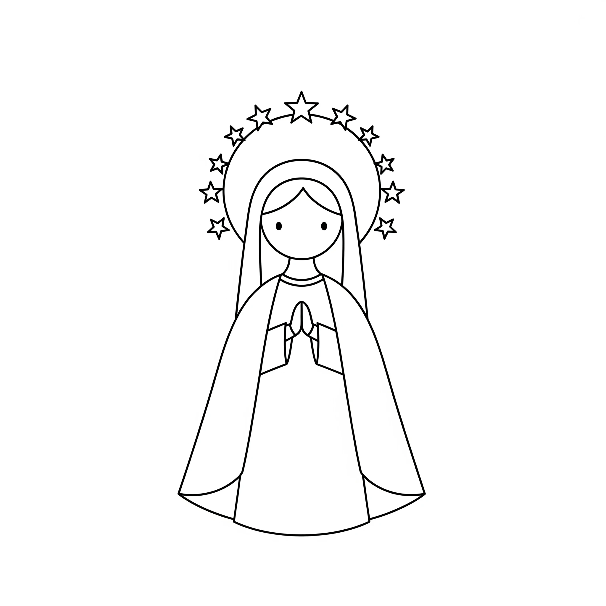 coloriage Assomption pour enfants à imprimer