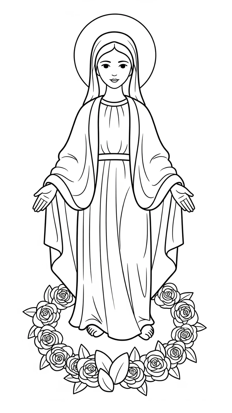 coloriage Assomption à imprimer gratuit