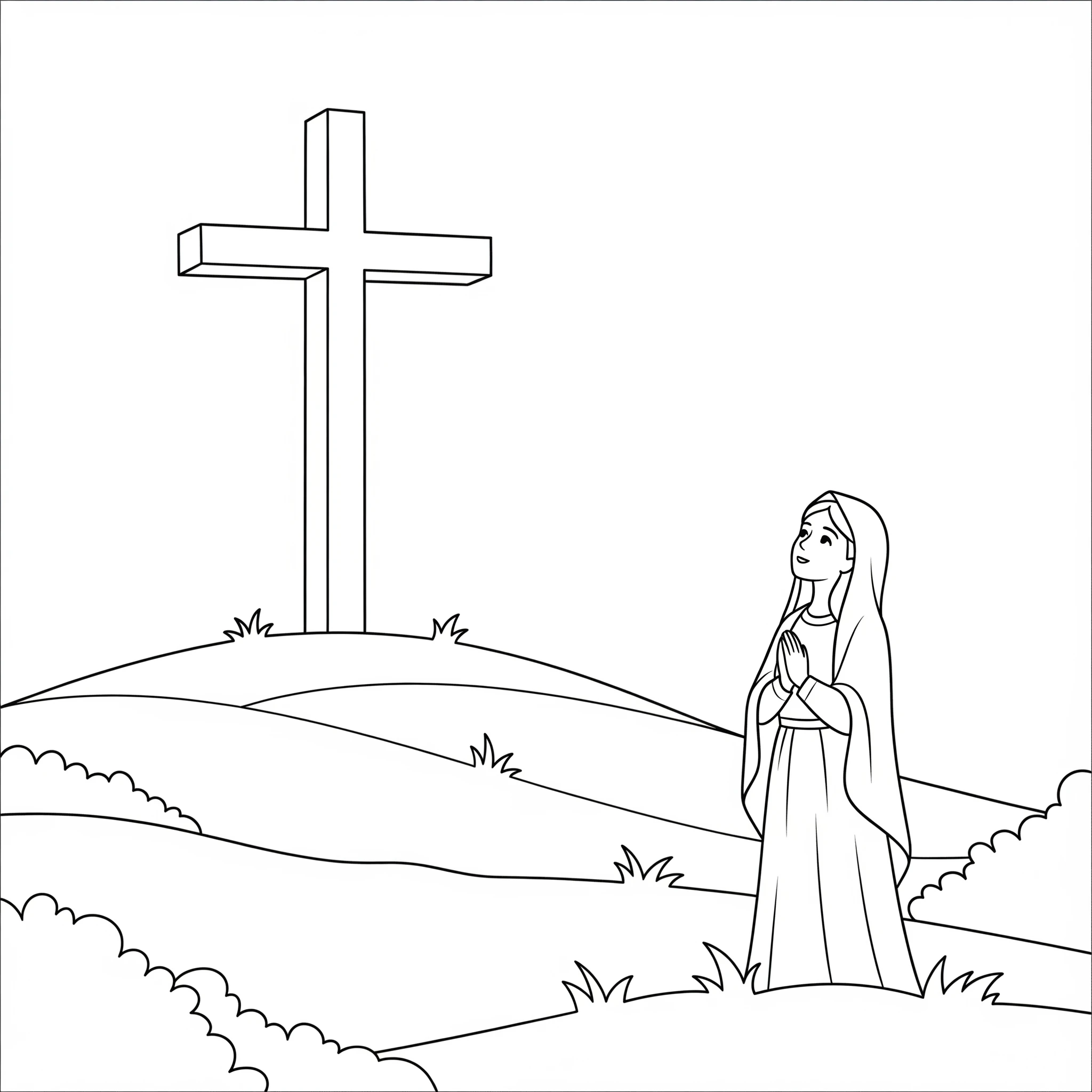 coloriage Assomption pour enfant de 6 ans