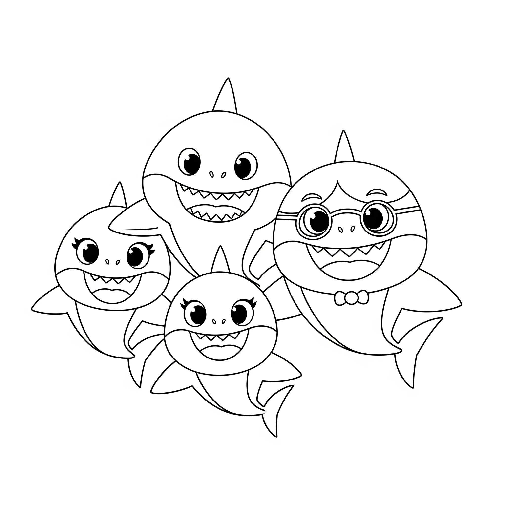 coloriage Baby Shark pour enfants